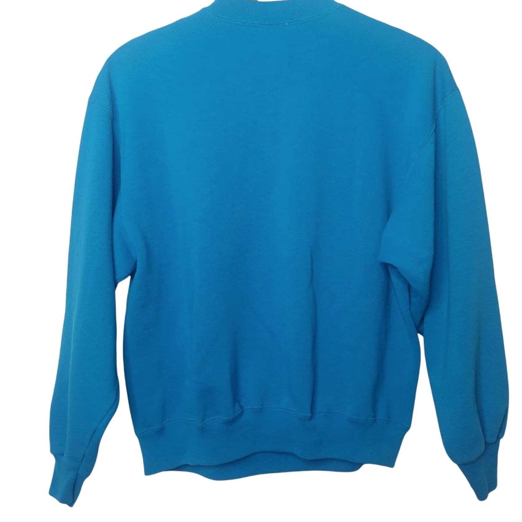 Vintage VINTAGE Seasons Greetings Sweatshirt Large XL Turquoise Crewneck Holly Bear Wreath Graphic Unisex Adults Christmas Holiday Retro Size US XL / EU 56 / 4 - 3 Thumbnail