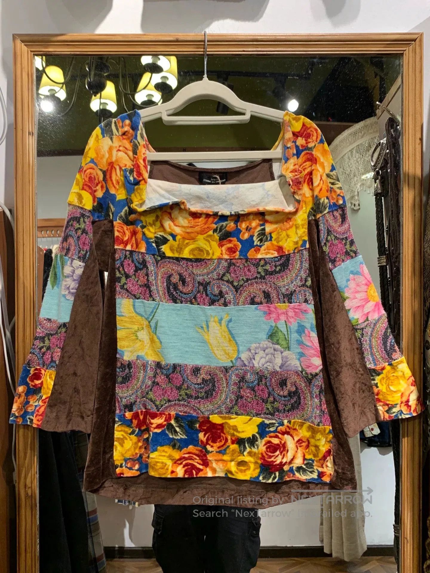 Tricot Comme des Garcons Tricot Comme des Garcons Floral Long Sleeve Top. Size M / US 6-8 / IT 42-44 - 1 Thumbnail