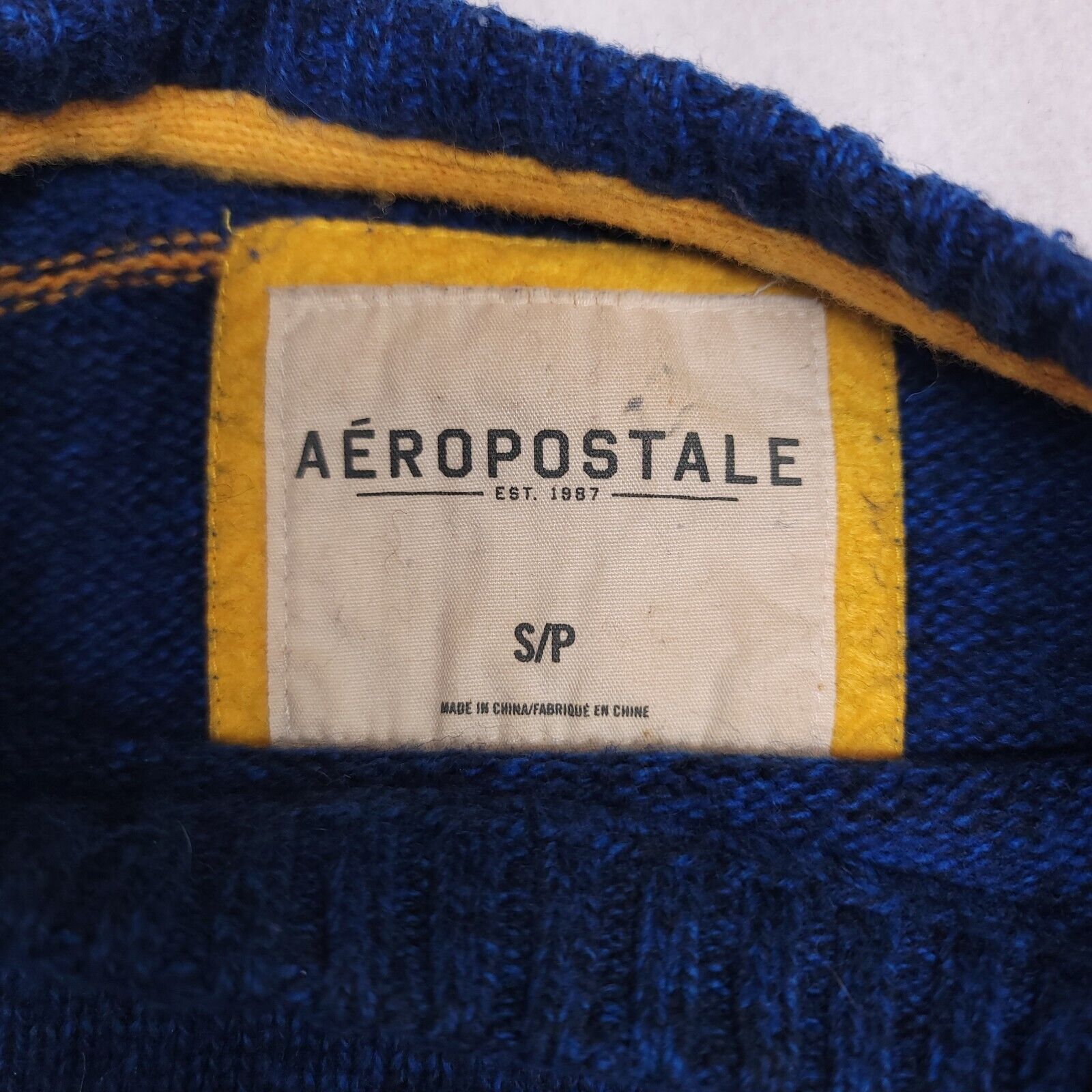 Aeropostale Aeropostale Casual Pullover Cotton Sweater Women Size S Blue Size S / US 4 / IT 40 - 3 Thumbnail