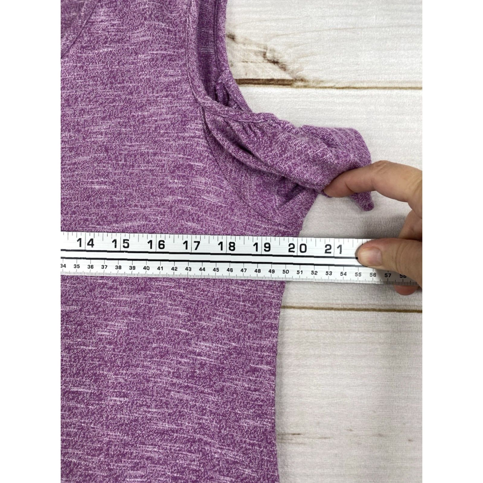 Soft Surroundings Soft Surroundings Dress PXL Purple Cold Shoulder Maxi Pockets Stretch Terry Size XL / US 12-14 / IT 48-50 - 7 Thumbnail