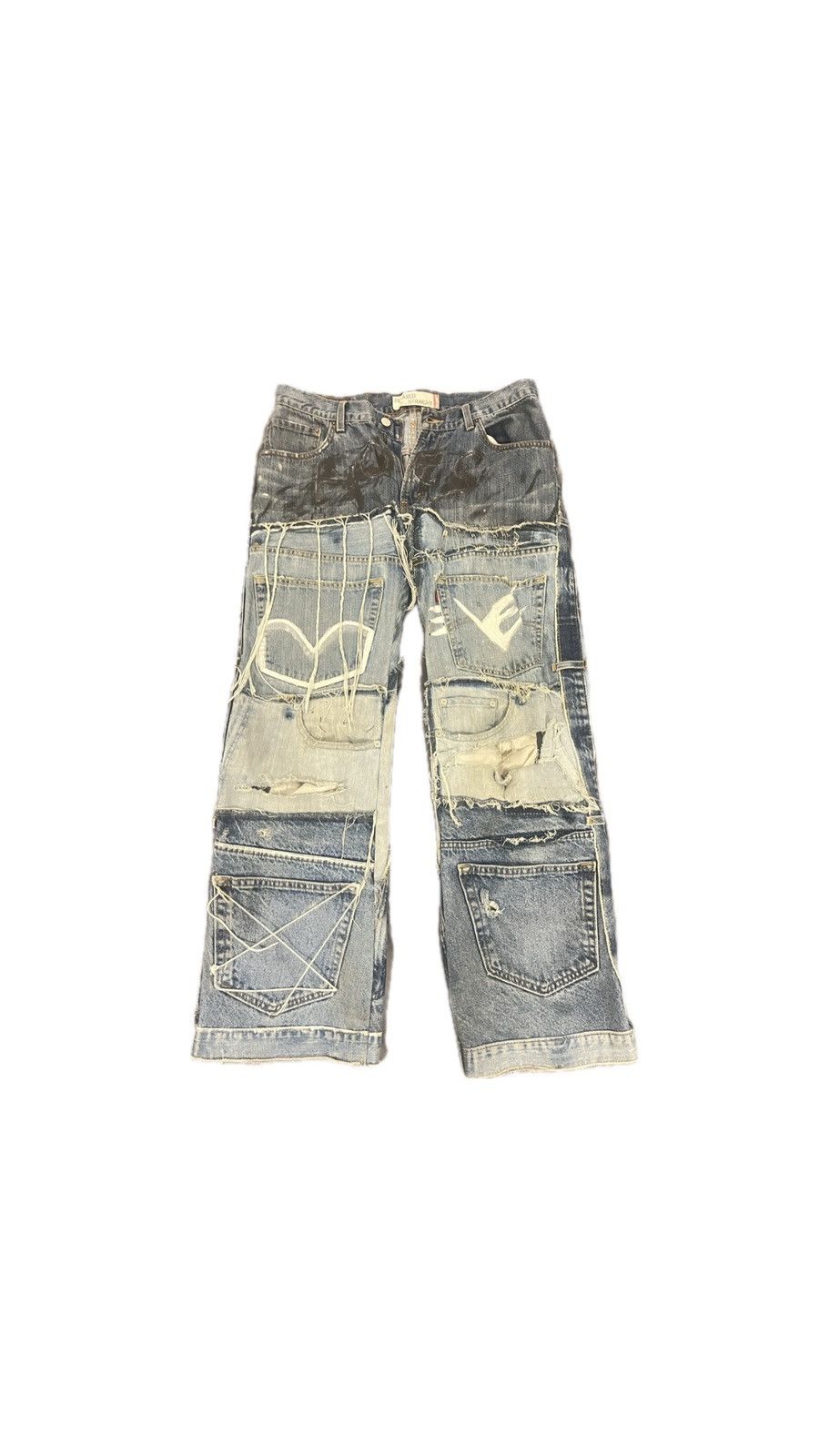 Levi's × Vintage CUSTOM DENIM LEVI’S JEANS Size US 32 / EU 48 - 1 Thumbnail