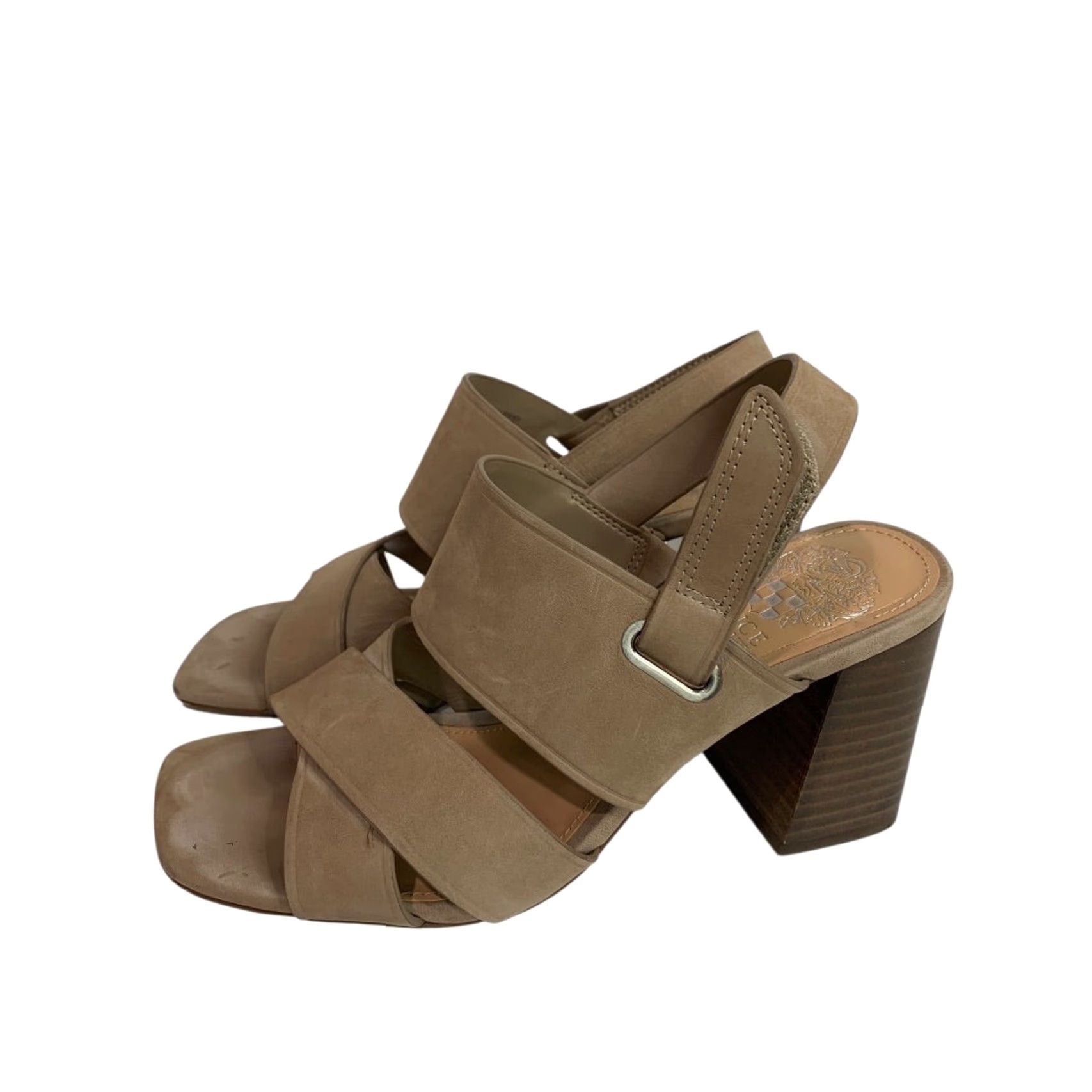 Vince Camuto Vince Camuto Women Size 6 Brown Suede Bebendy Block Heel Sandals User: Vince Camuto Women Size 6 Brown Suede Bebendy Block Heel Sandals Size US 6 / IT 36 - 2 Thumbnail