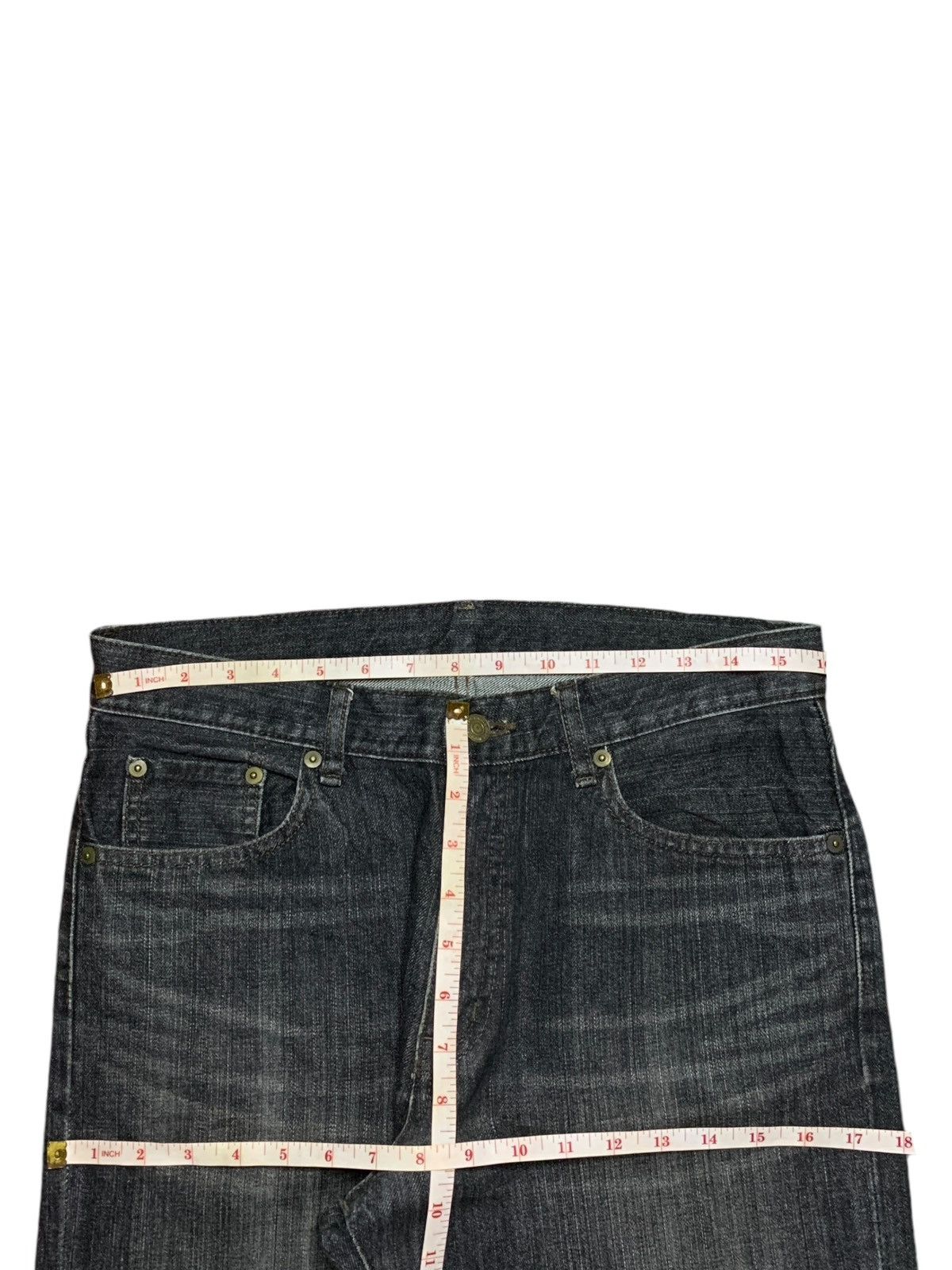 Japanese Brand × Uniqlo SALES🔥Vintage Japanese Uniqlo Mud Wash Distress Loose Jeans Size US 32 / EU 48 - 12 Thumbnail