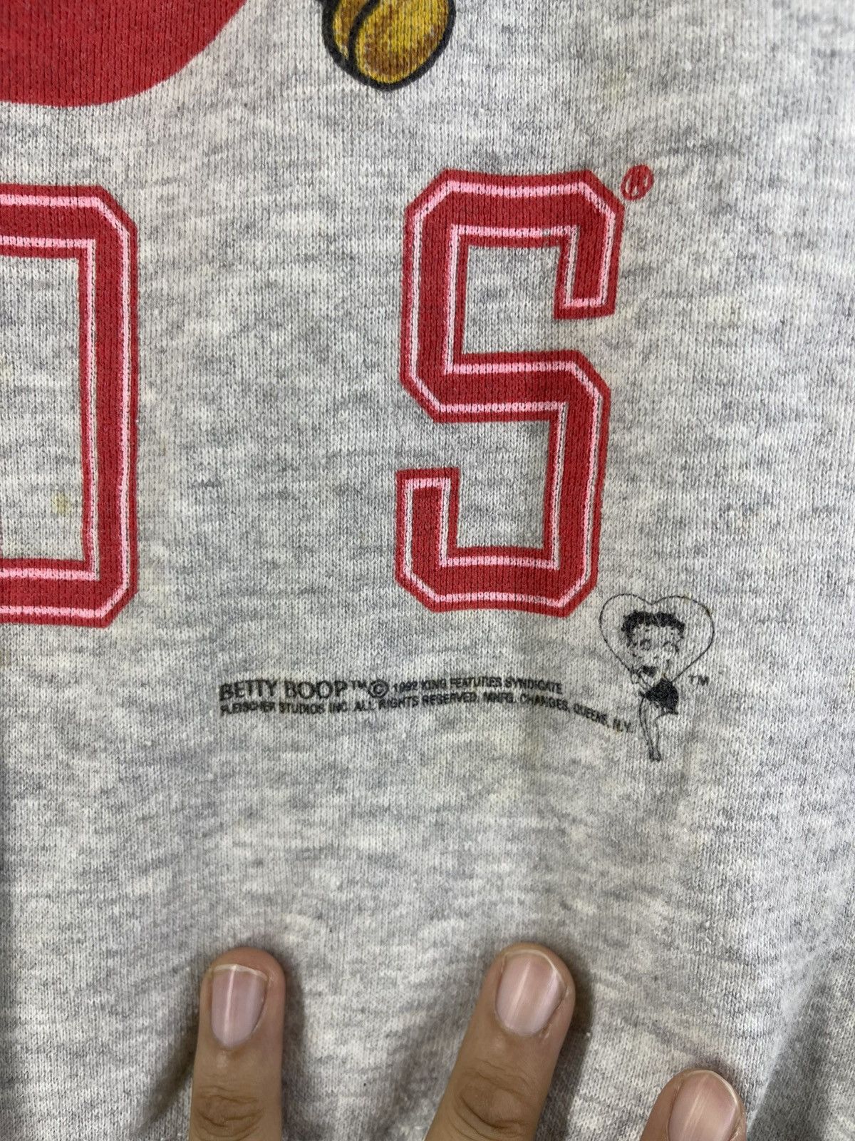 MLB Vintage 90's Betty Boop Cincinnati Reds MLB 1992 Sweatshirt Size US L / EU 52-54 / 3 - 7 Thumbnail