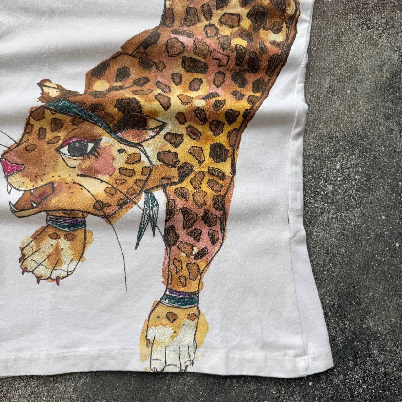 Vintage Super Sexy Glamour Leopard Vintage T-Shirt Size M / US 6-8 / IT 42-44 - 6 Thumbnail