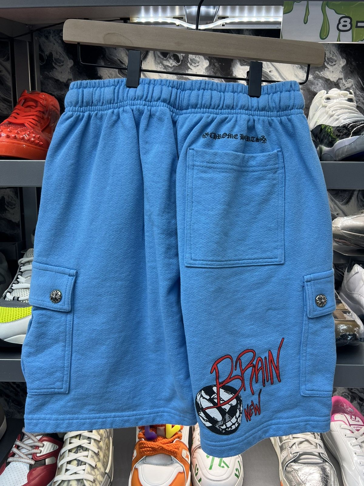 Chrome Hearts Chrome Hearts x Matty Boy “Brain New” Cargo Shorts Size US 30 / EU 46 - 2 Thumbnail