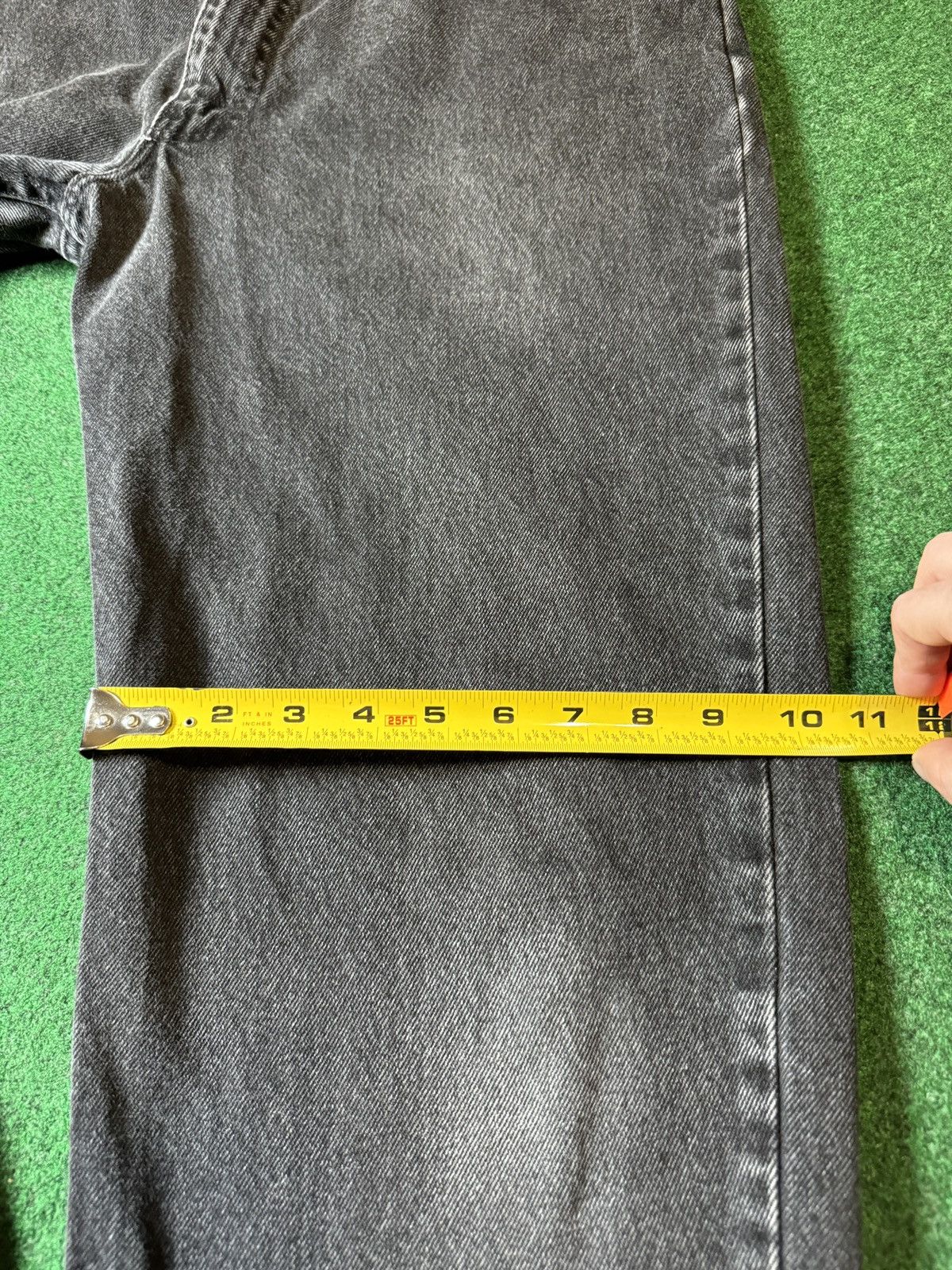 Levi's Vintage Clothing × Vintage Vintage 90s Levi’s 550 Orange Tab Relaxed Dark Wash Jeans Size US 36 / EU 52 - 9 Thumbnail