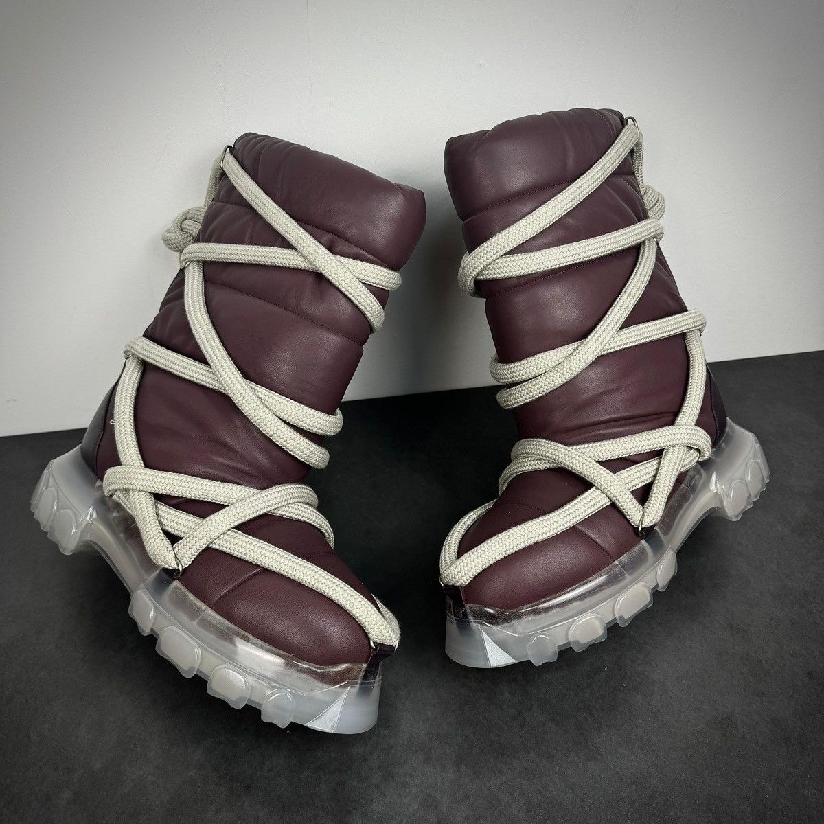 Rick Owens Rick owens purple lunar boots | Grailed