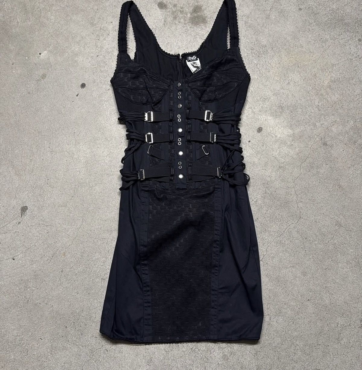 Dolce & Gabbana Dolce & Gabbana Bondage Strap Kyra Corset Dress - SS2004 Size L / US 10 / IT 46 - 2 Thumbnail