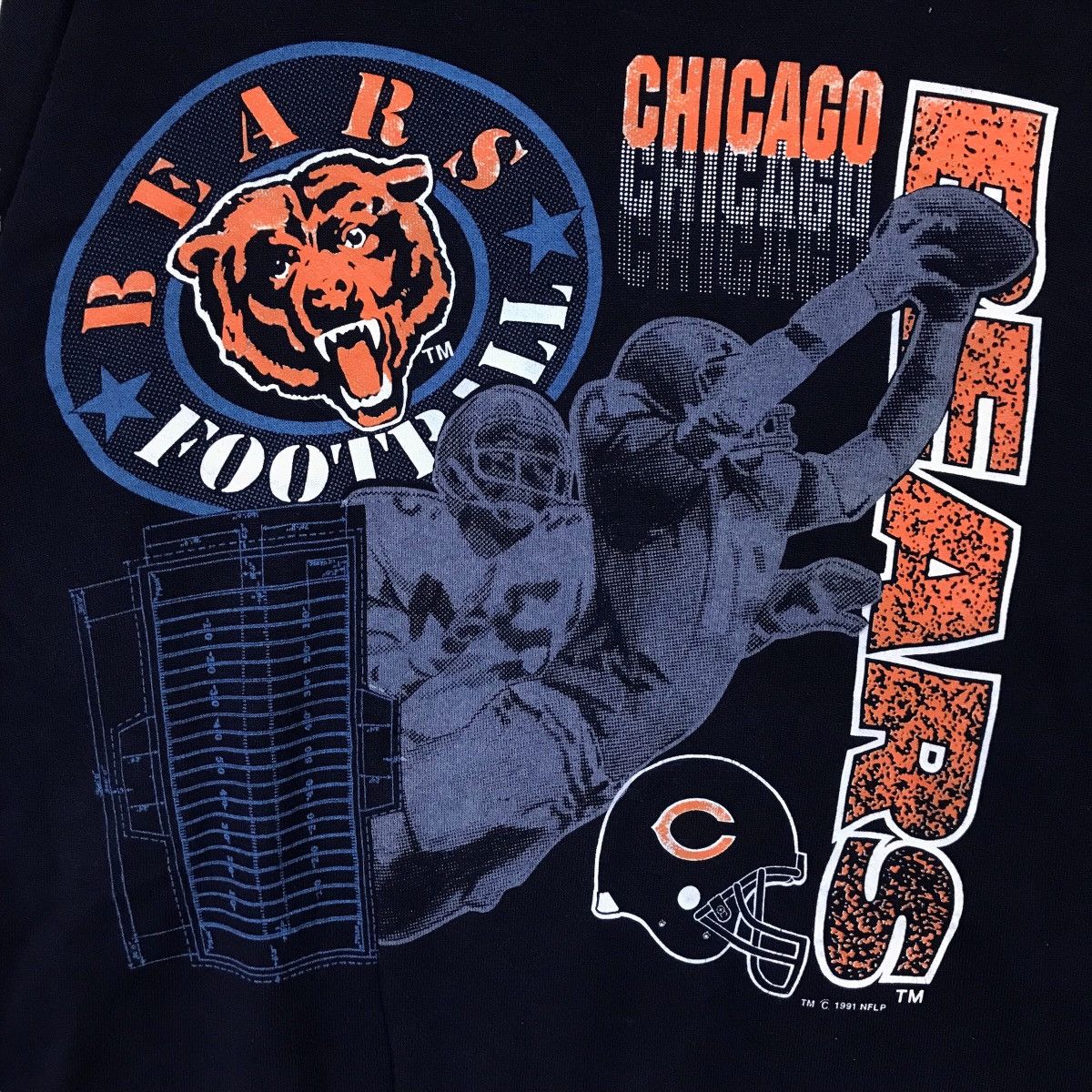 Vintage Tultex Chicago Bears Football Apparel Pullover