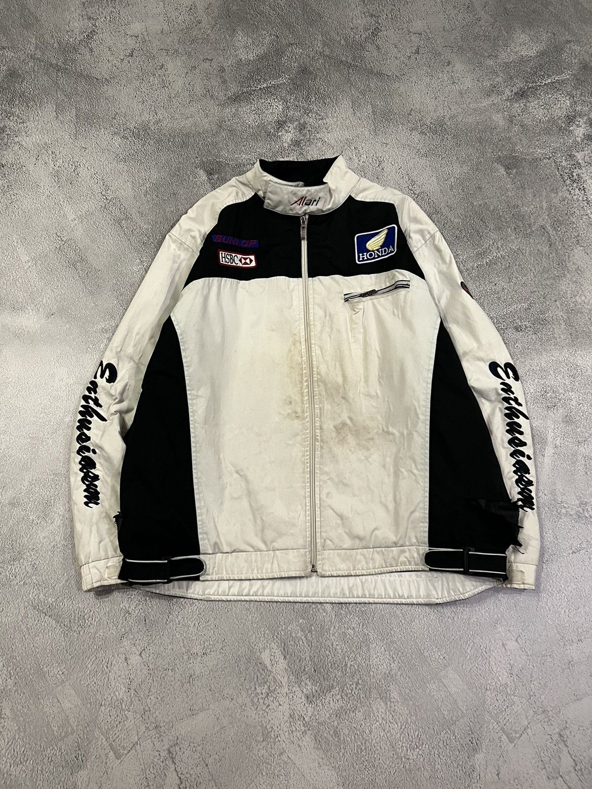 Honda × Vintage Vintage Y2k Honda Racing Faded Thrashed Nylon Jacket 90’s Size US M / EU 48-50 / 2 - 4 Thumbnail