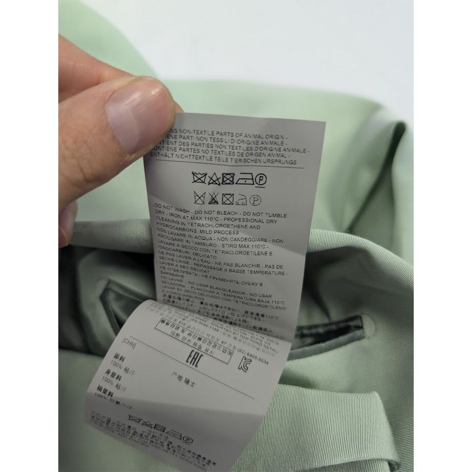 Tom Ford o1rshd1 Double Breasted Jacket in Light Green Size US M / EU 48-50 / 2 - 19 Thumbnail