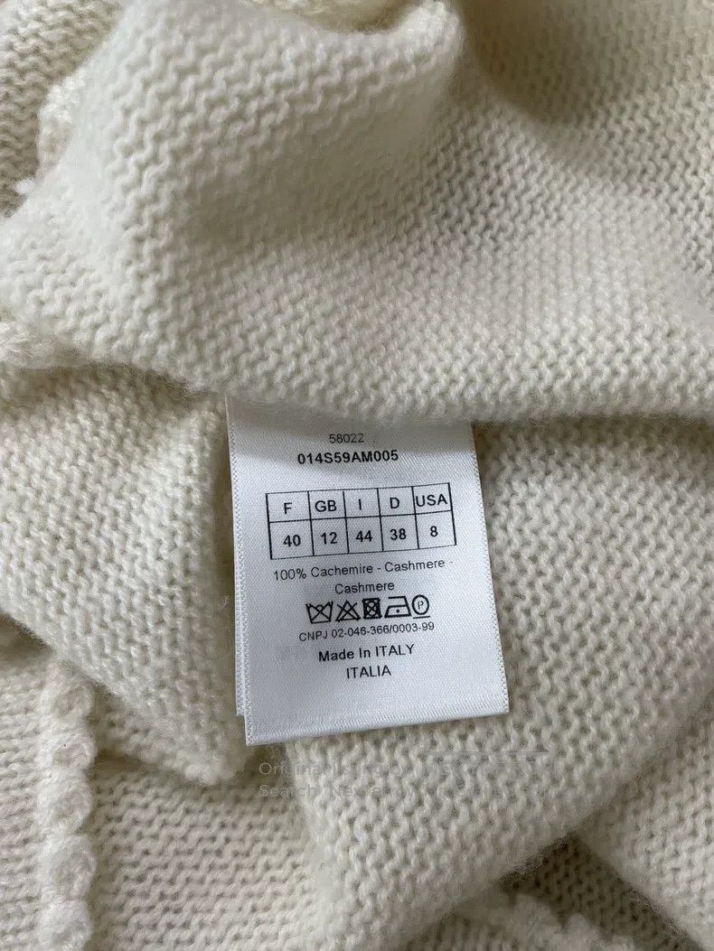 Dior Dior Cashmere laced bee knitwear sweater Size S / US 4 / IT 40 - 5 Thumbnail