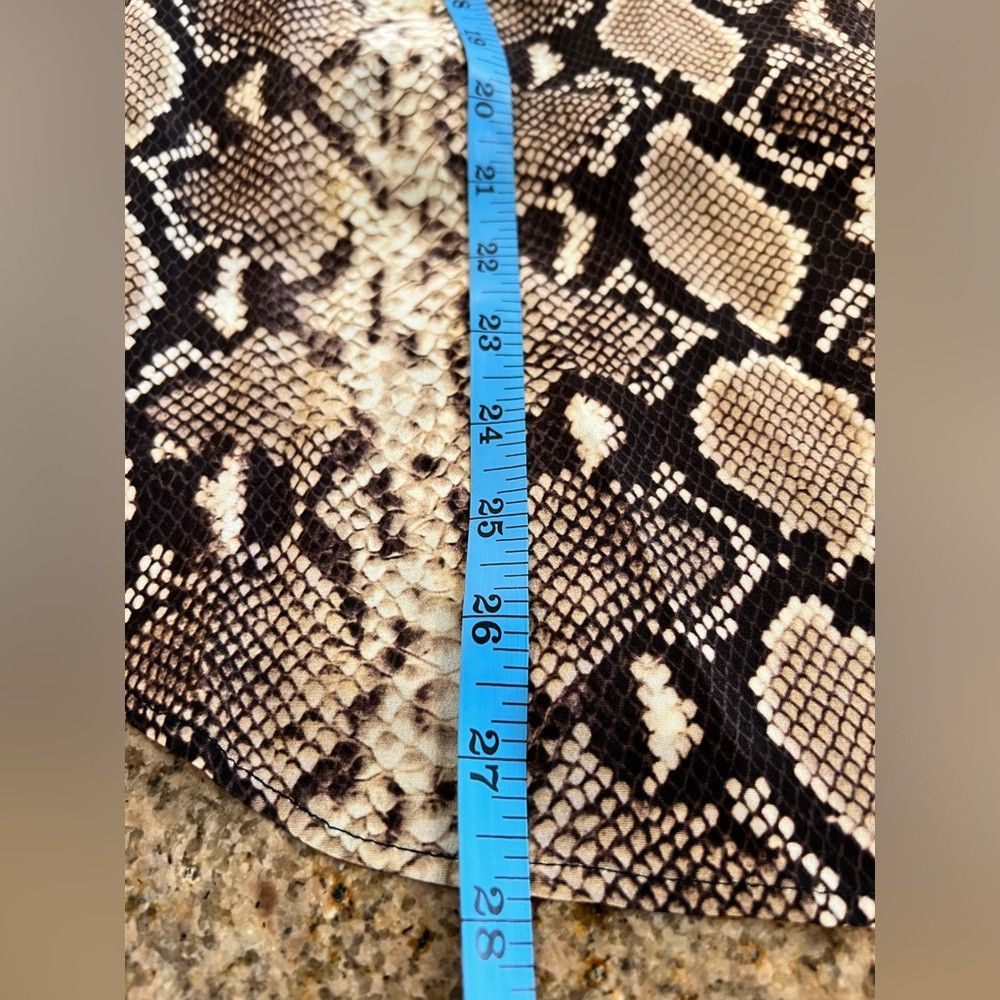 The Kooples The Kooples 100% Silk Snakeskin Print Button Front Shirt Size XS / US 0-2 / IT 36-38 - 7 Thumbnail