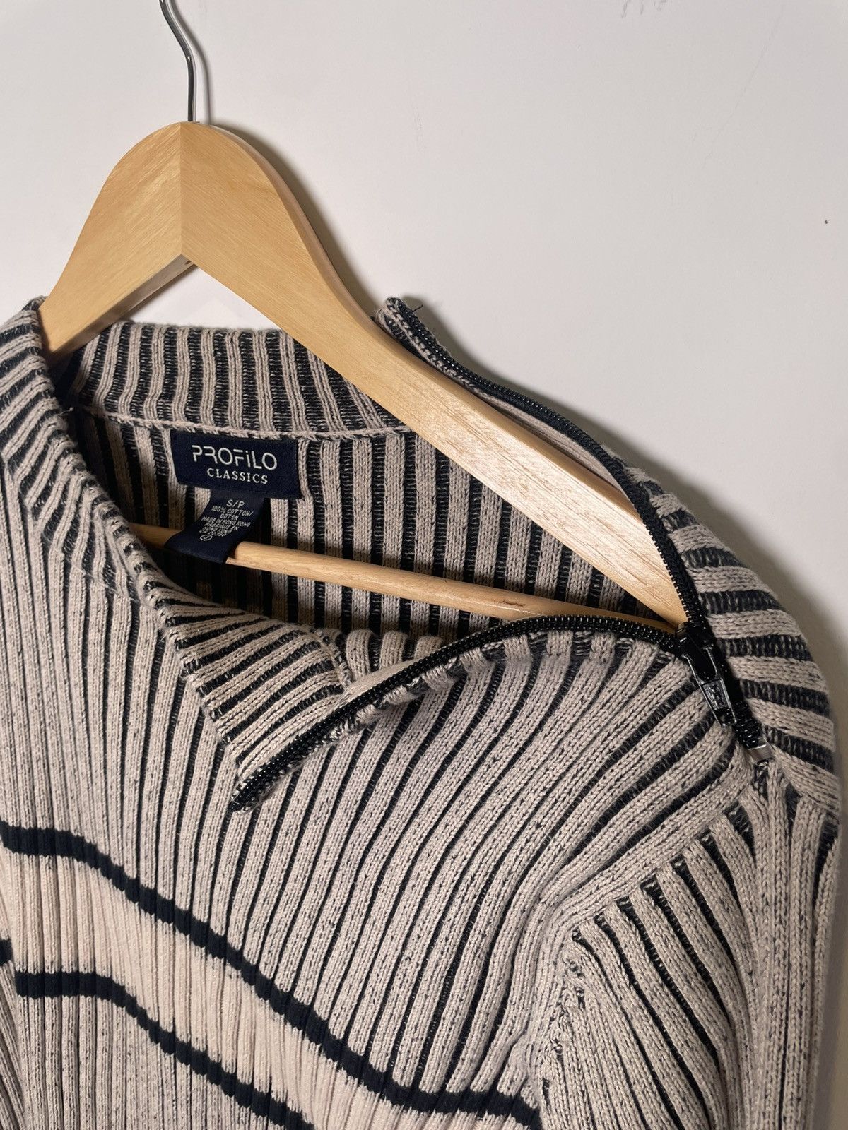 Other Retro Ribbed Stripe Knit Sweater – Profilo Classics S Size US XS / EU 42 / 0 - 3 Thumbnail