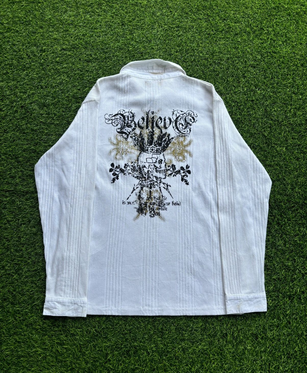 Hysteric Glamour Y2k Black Smac Skull Shirt Longsleeve Size US L / EU 52-54 / 3 - 1 Thumbnail