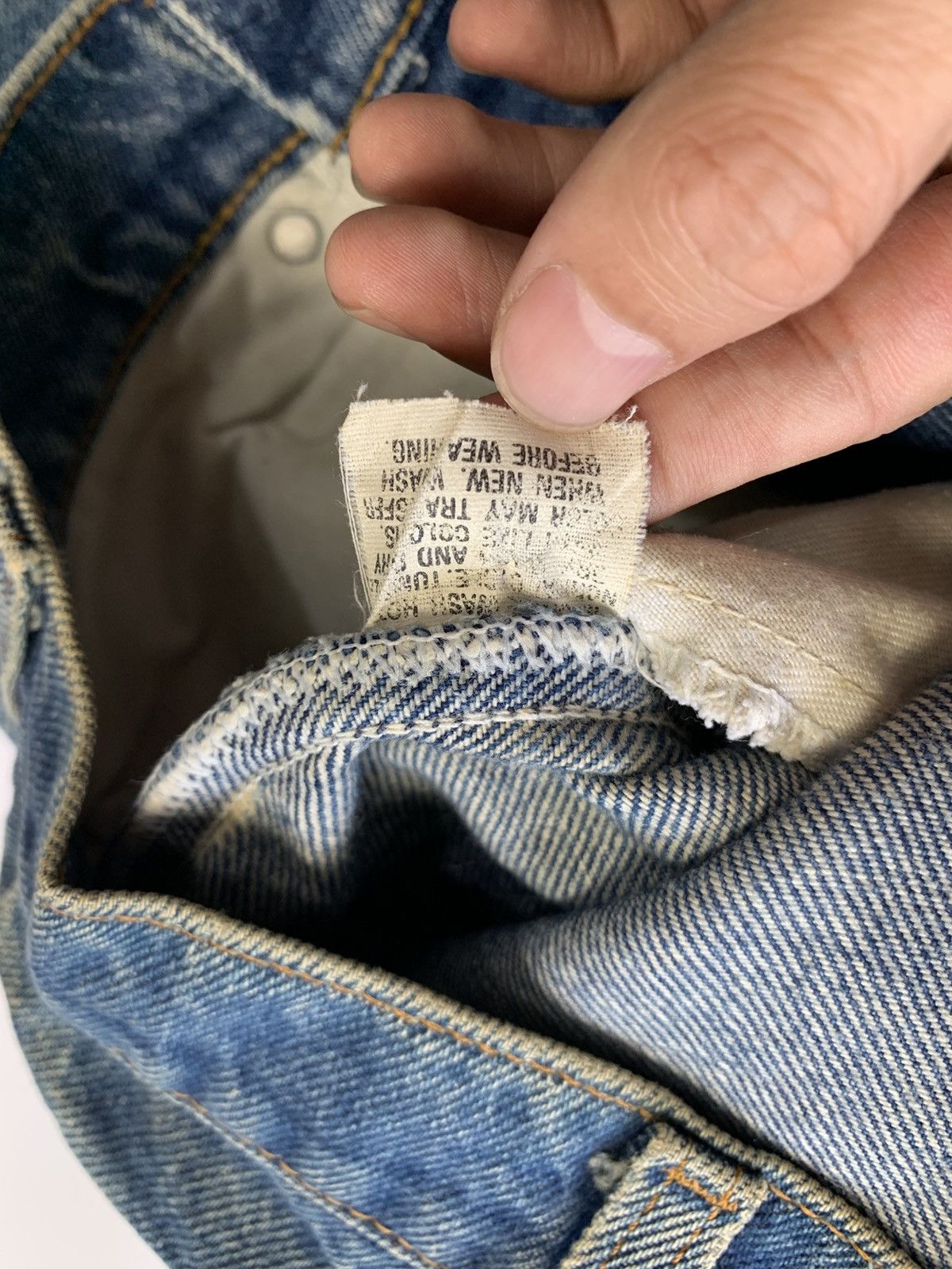 LVC 80s levis 517 distressed blue jeans usa orange tabs Size US 31 - 12 Thumbnail