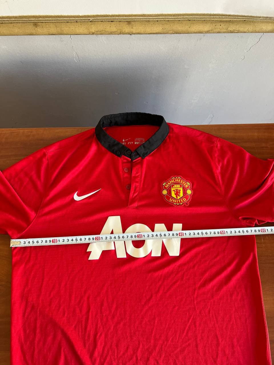 Nike 2013/14 MANCHESTER UNITED HOME SOCCER FOOTBALL JERSEY SHIRT Size US XL / EU 56 / 4 - 18 Thumbnail