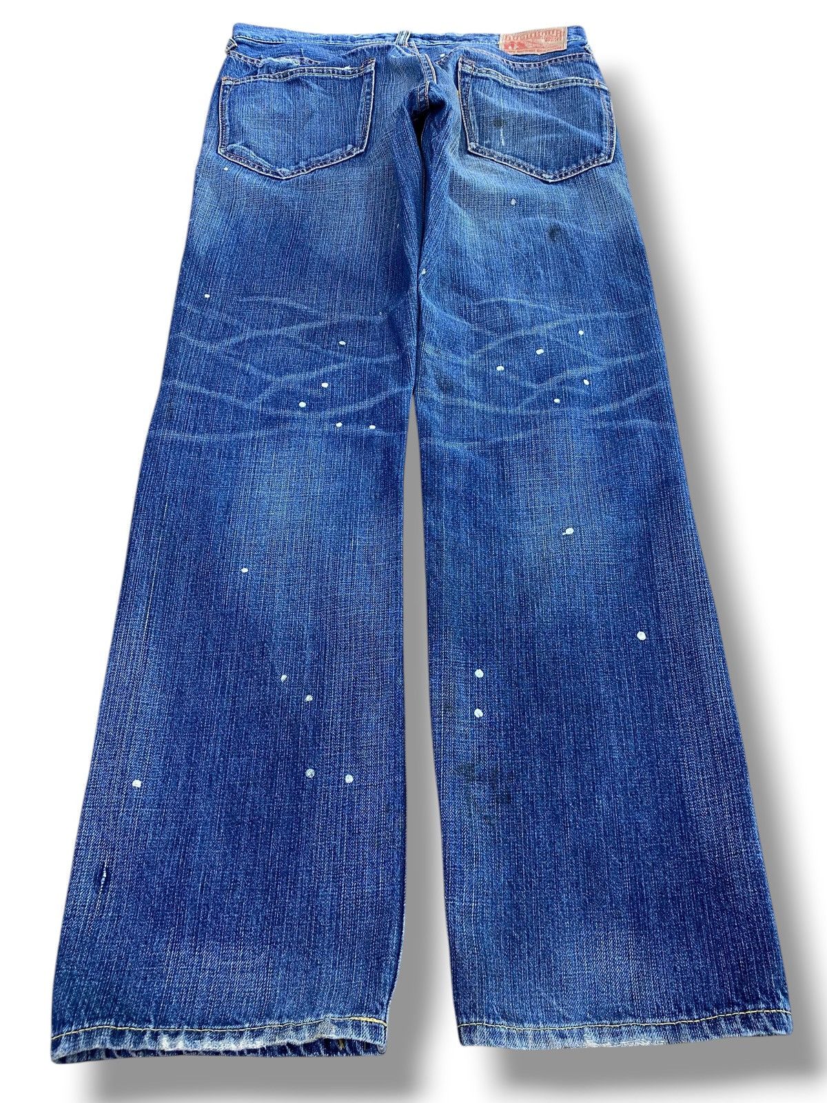 Japanese Brand Japanese Brand Distressed Paint Splanter Jeans Size US 33 - 3 Thumbnail