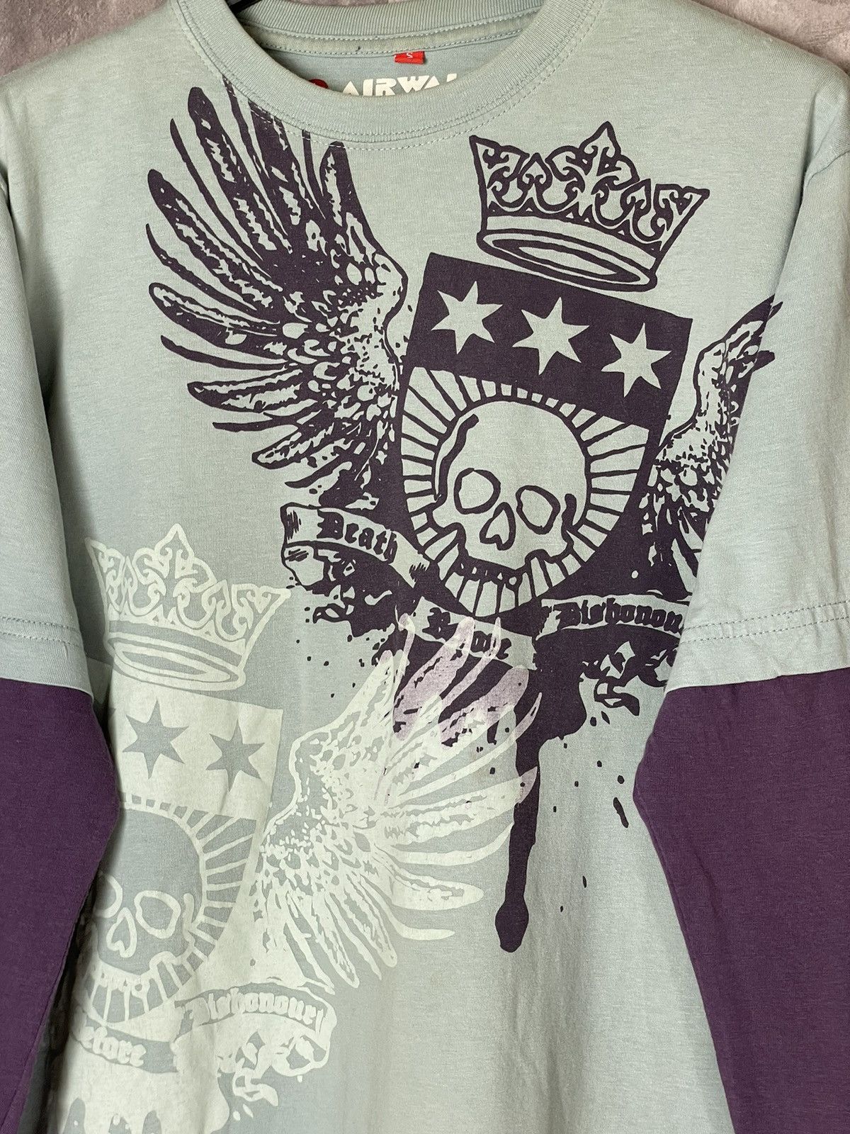 Vintage Crazy Y2K Airwalk Thermal Long Sleeve Tee Size US S / EU 44-46 / 1 - 7 Thumbnail