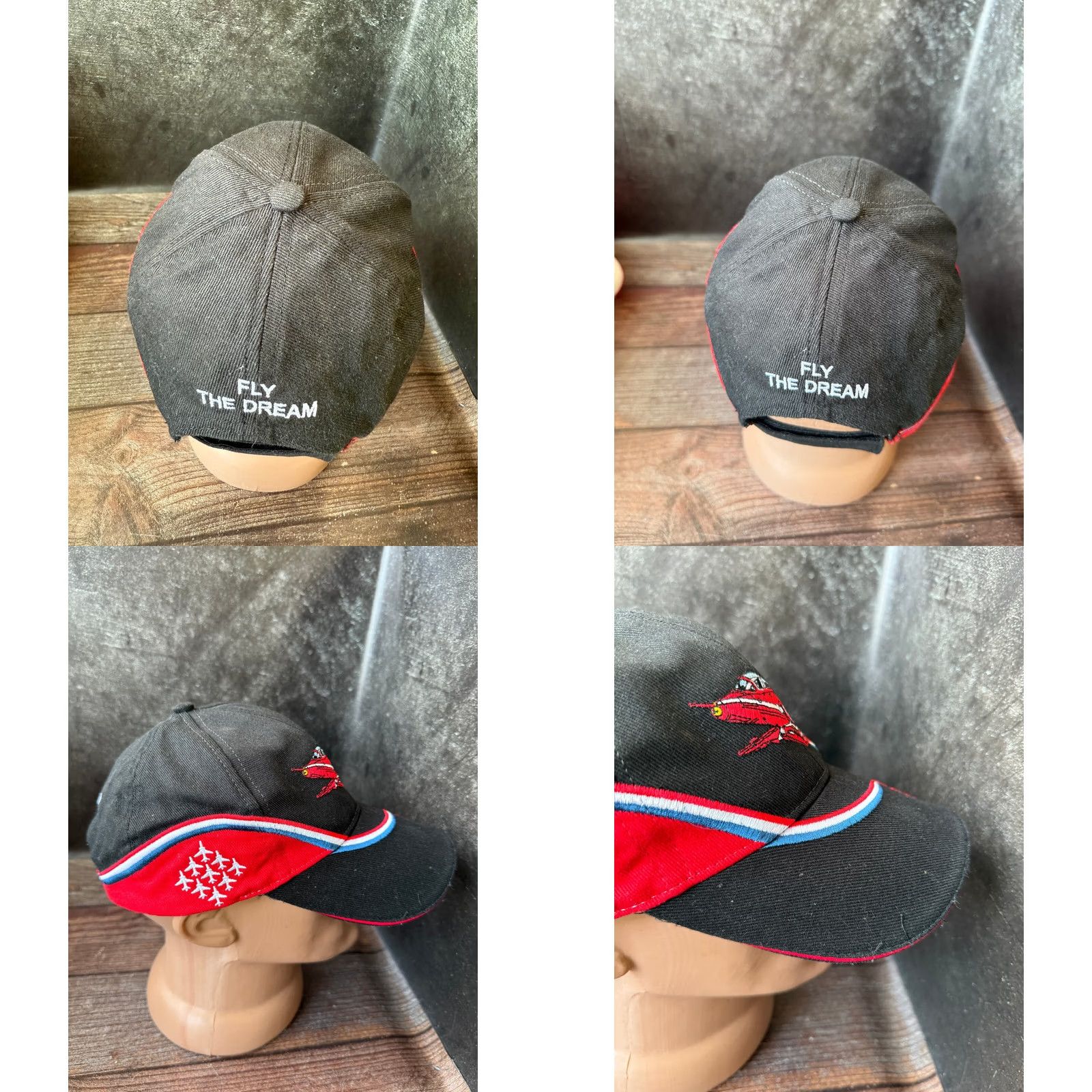 Arrow Royal Air force Red arrows Embroidered black Baseball Cap Men One Size Hat Size ONE SIZE - 8 Thumbnail