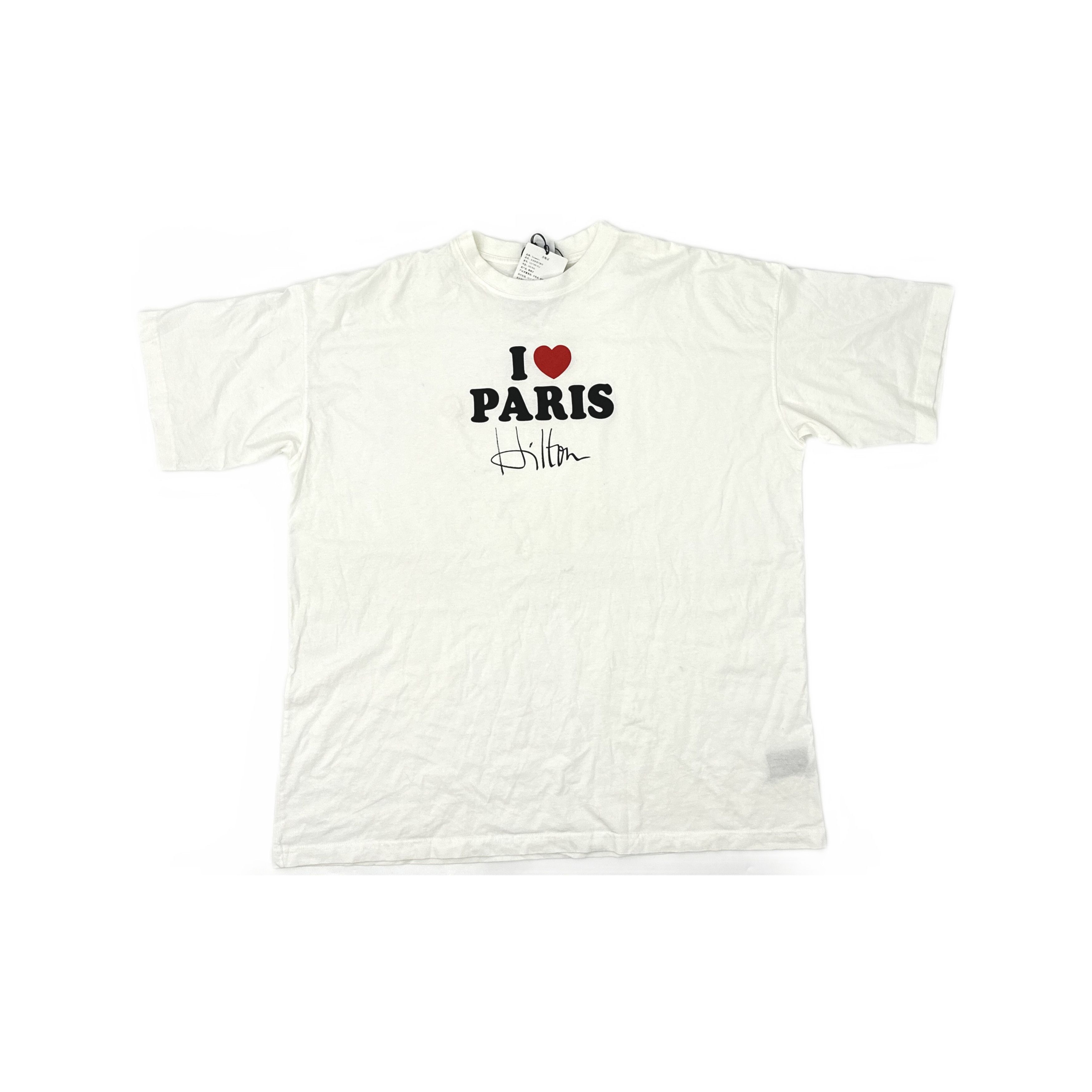 Vetements VETEMENTS I Love Paris Hilton Oversized Cotton T-Shirt