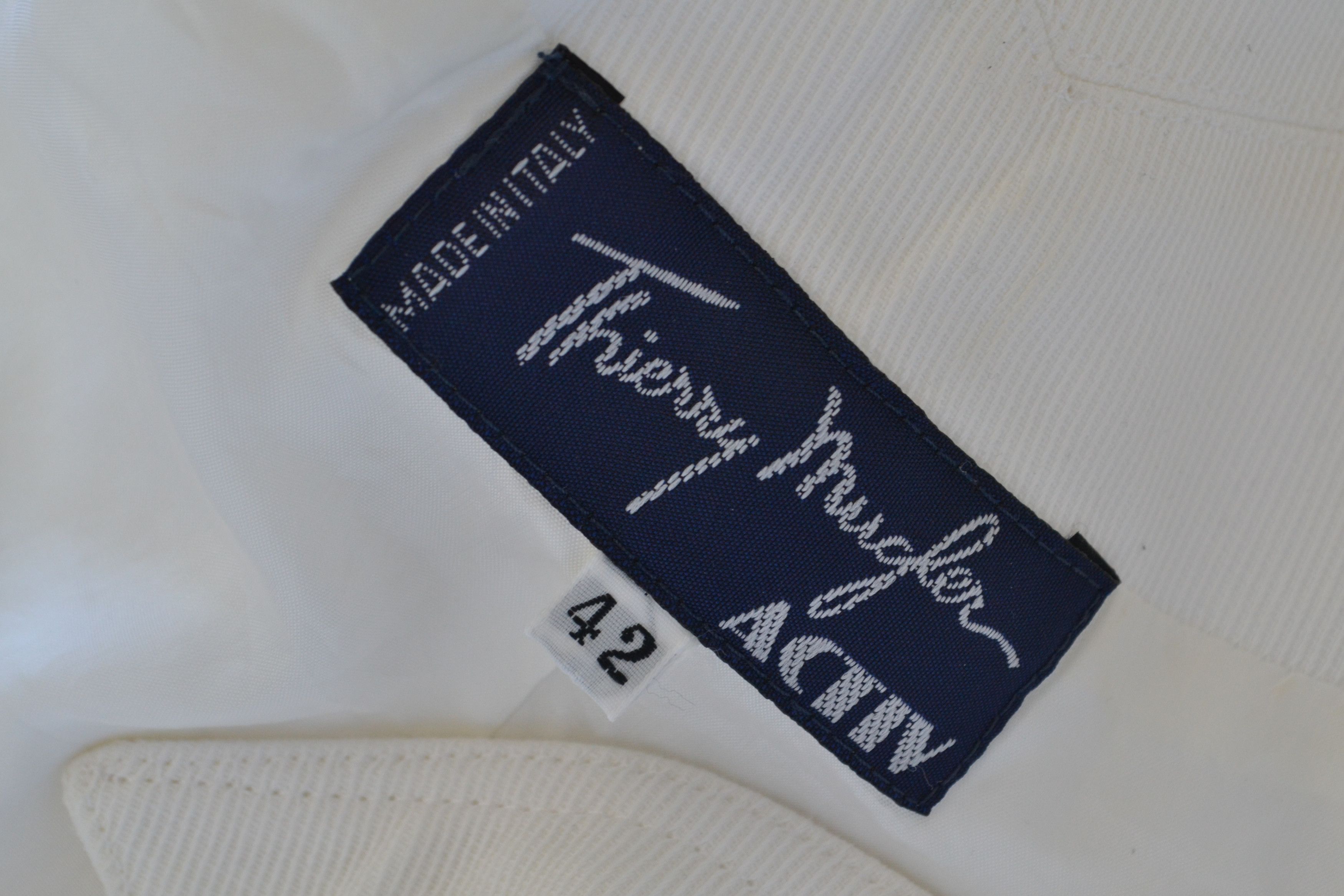 Thierry Mugler THIERRY MUGLER Corset Jacket Top Set Vest Skirt 90s White Size M / US 6-8 / IT 42-44 - 9 Thumbnail