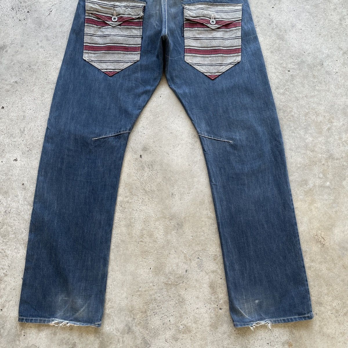 Japanese Brand × Jean × Vintage Vintage Concave Attempt Rare Designs Denim Pants Jeans W33 Size US 33 - 12 Thumbnail
