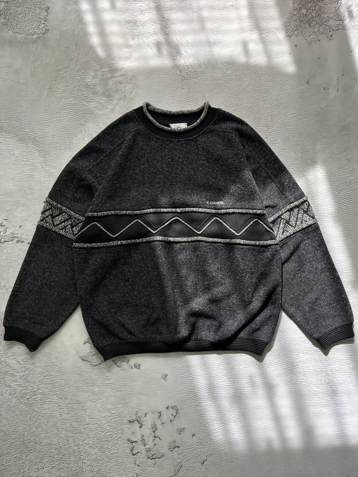 Carlo Colucci Carlo Colucci Vintage Sweater Wool Cable Knitwear Size US L / EU 52-54 / 3 - 1 Thumbnail