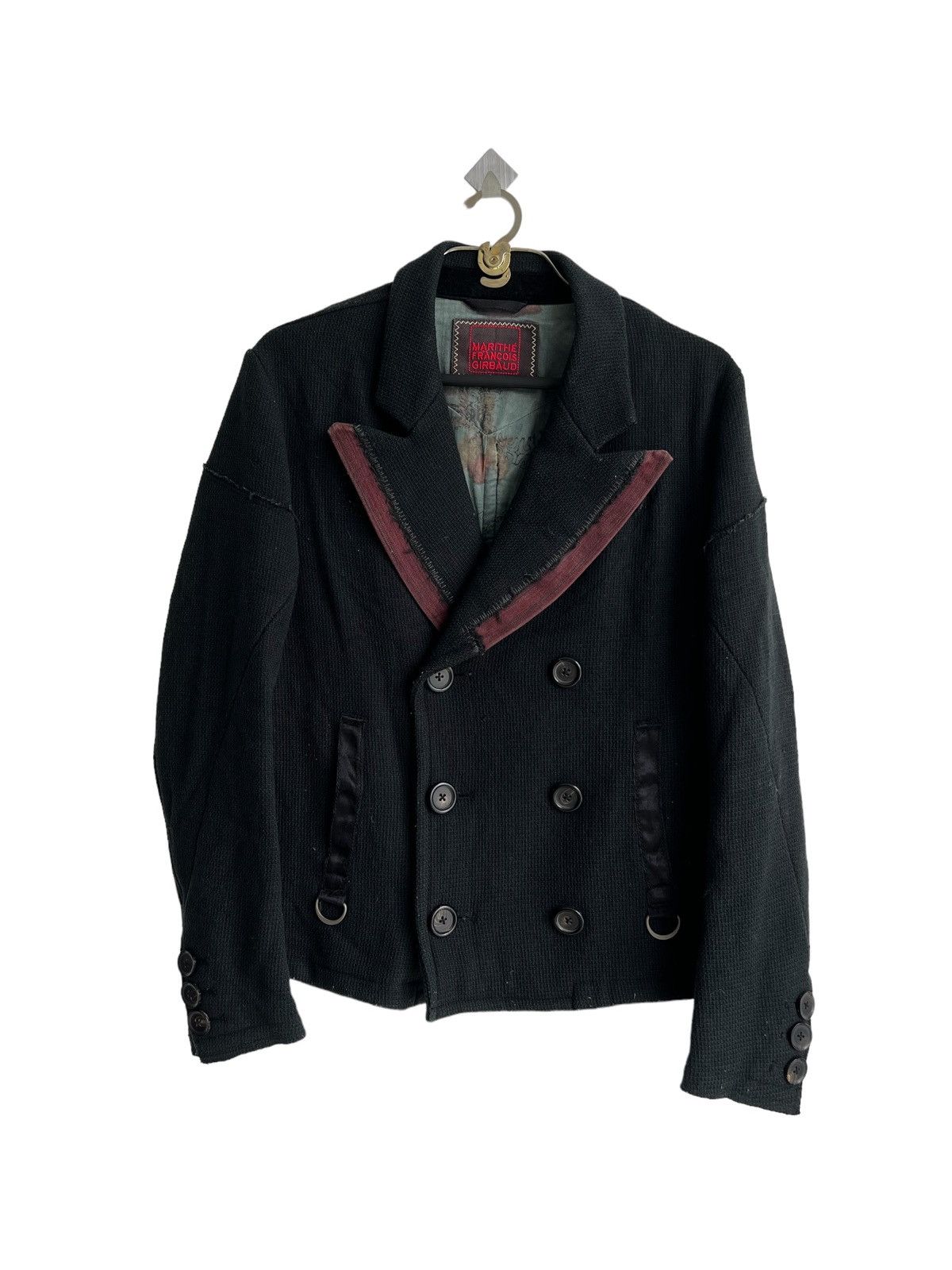 If Six Was Nine 1990s MFG Overprinted Witch Double Breast Biker Jacket Size US M / EU 48-50 / 2 - 5 Thumbnail