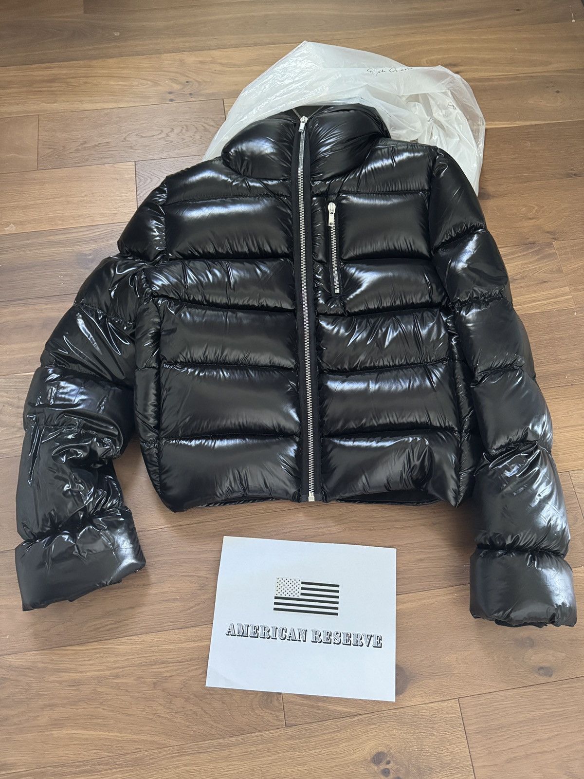 Rick Owens RICK OWENS PORTERVILLE FW24 FULL ZIP LACQUER PUFFER COAT Size US XL / EU 56 / 4 - 1 Thumbnail