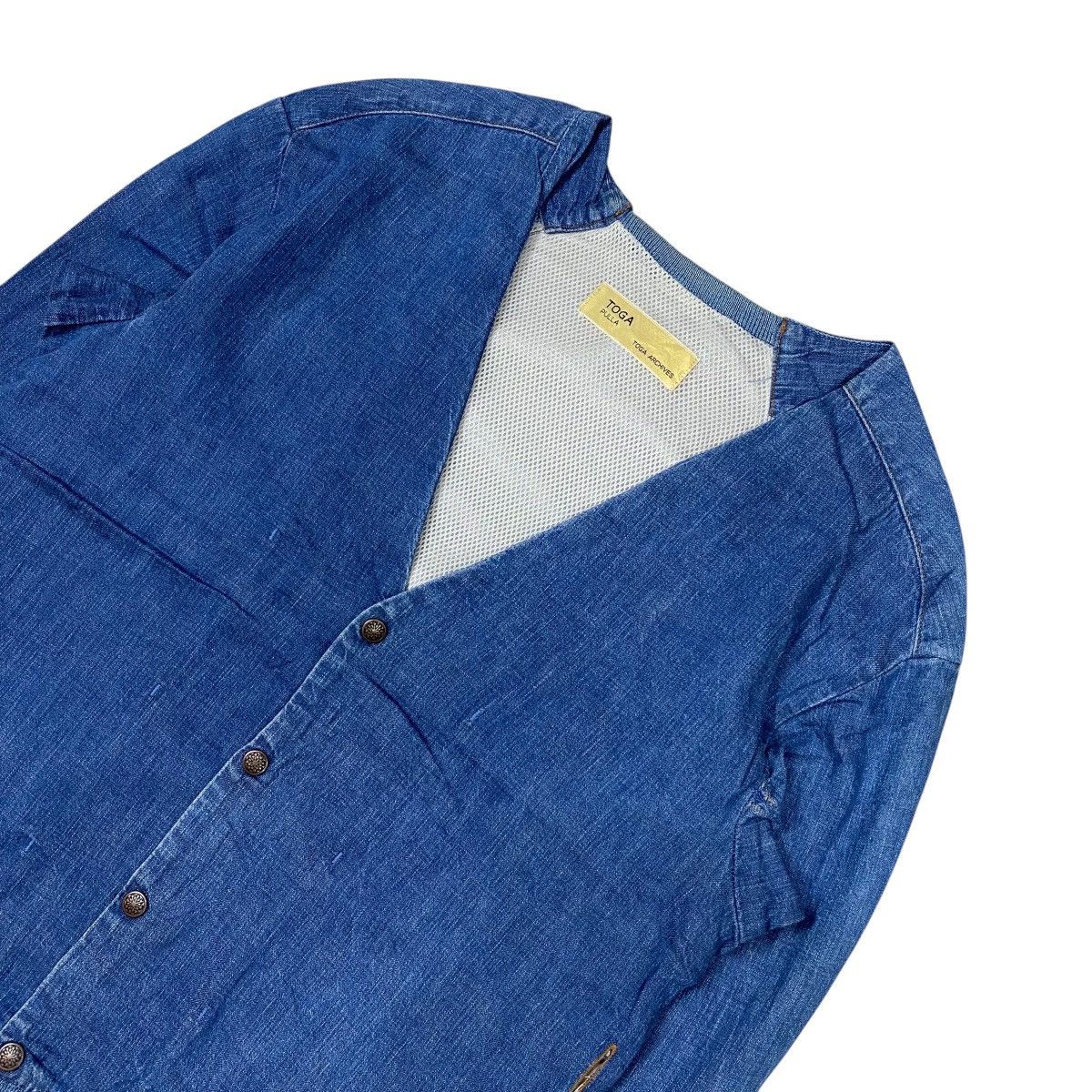 Designer × Japanese Brand × Toga Pulla Toga Pulla Archives Denim Cardigan Size US S / EU 44-46 / 1 - 7 Thumbnail