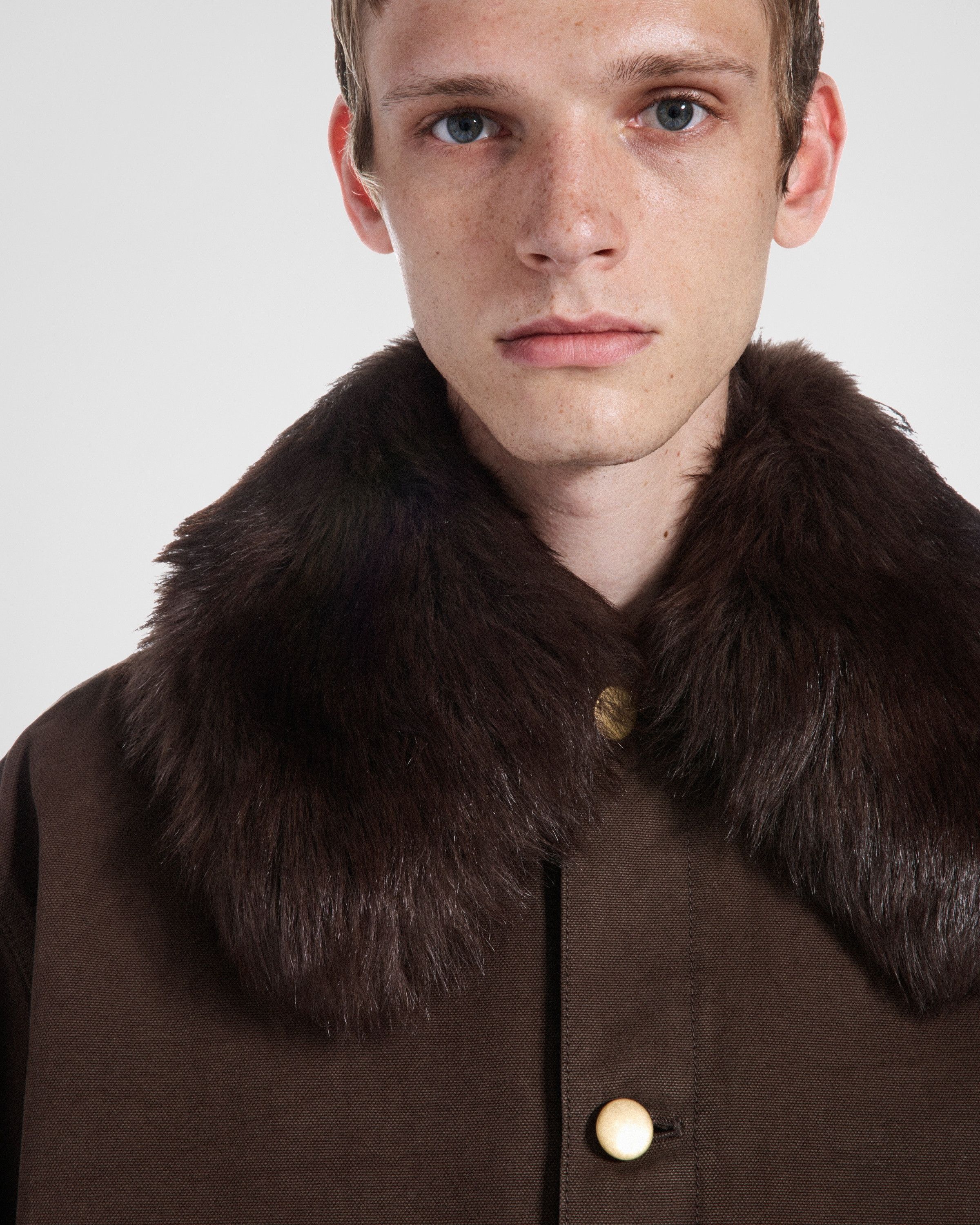 Prada o1bcso1str1025 Canvas Old Jacket in Brown Size US M / EU 48-50 / 2 - 3 Thumbnail