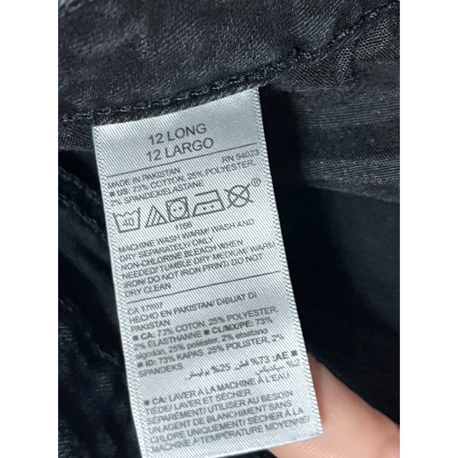 Old Navy Old Navy Jeans Women's 12 Long Black Skinny Rockstar Low Rise Denim 5-Pocket Inseam 29 Size 34" / US 12 / IT 48 - 5 Thumbnail