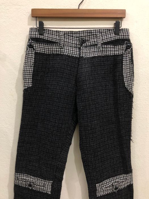 Seditionaries Japanese Brand Yujiyamada Multipocket Plaid Tartan Wool Pant Size US 31 - 3 Thumbnail