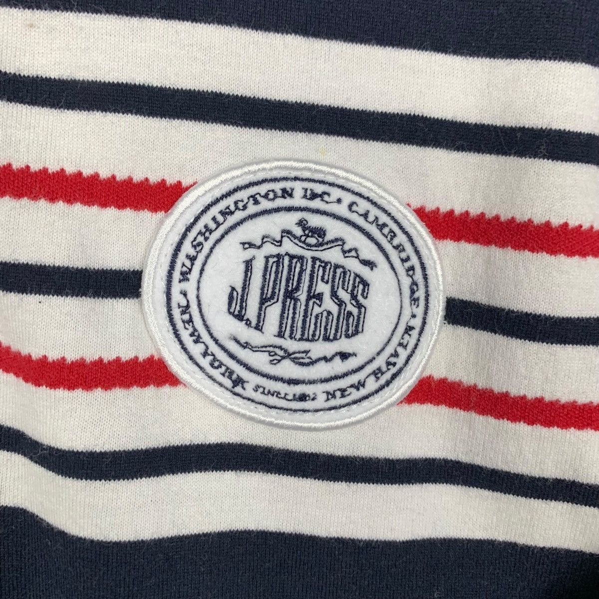 J. Press Vintage J. PRESS Striped Long Sleeve Polo Shirt #2846-C128 Size US S / EU 44-46 / 1 - 6 Thumbnail