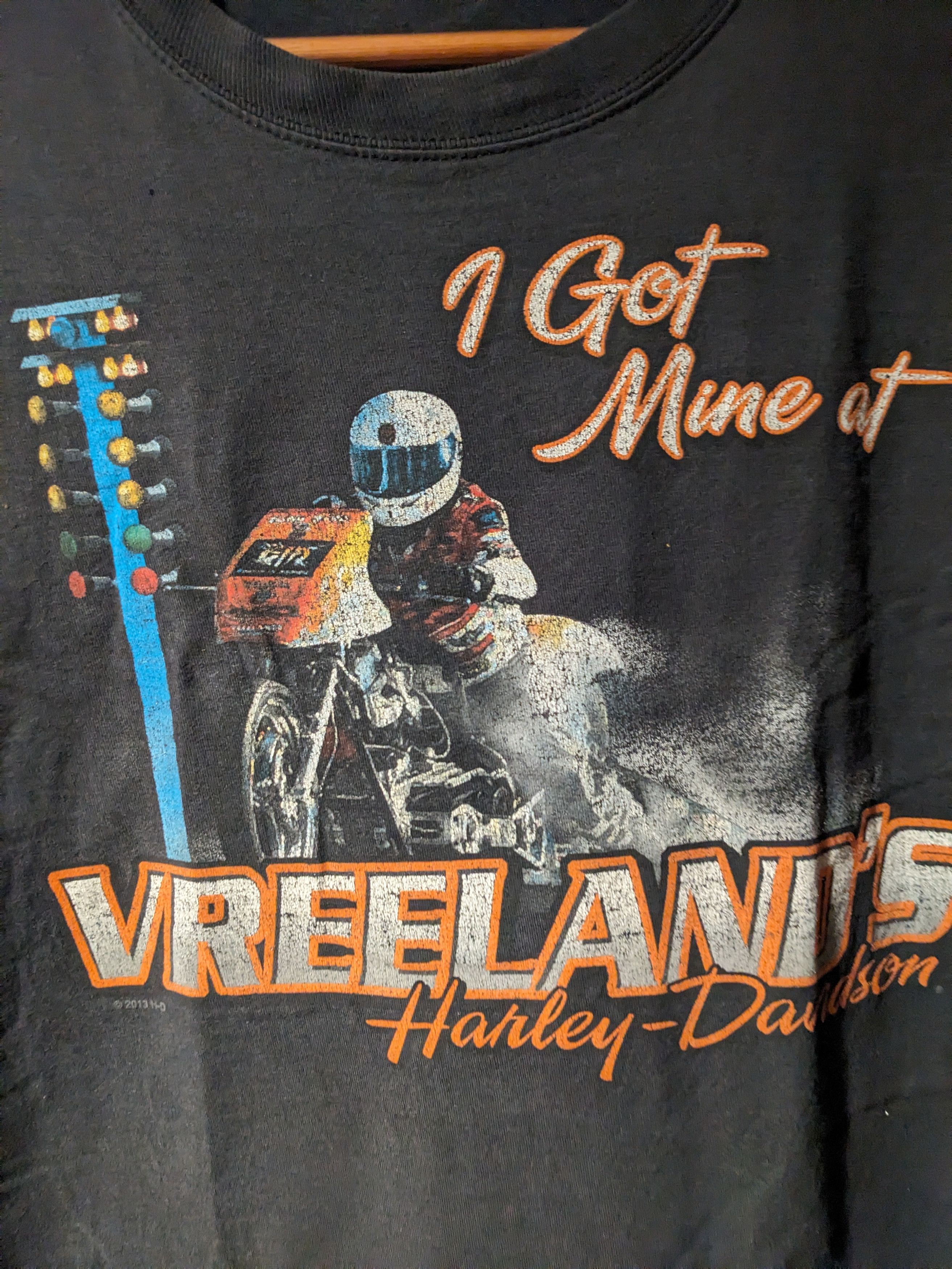 Harley Davidson Vintage 2013 Harley Davidson Motorcycle I Got Mine T-Shirt Size US M / EU 48-50 / 2 - 2 Thumbnail