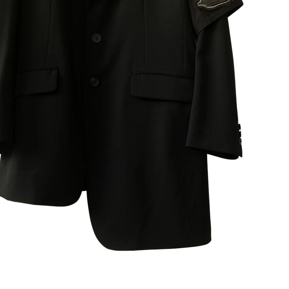 Yohji Yamamoto Yohji Yamamoto pour homme 20AW Unbalanced Jacket with Patch Size US M / EU 48-50 / 2 - 4 Thumbnail
