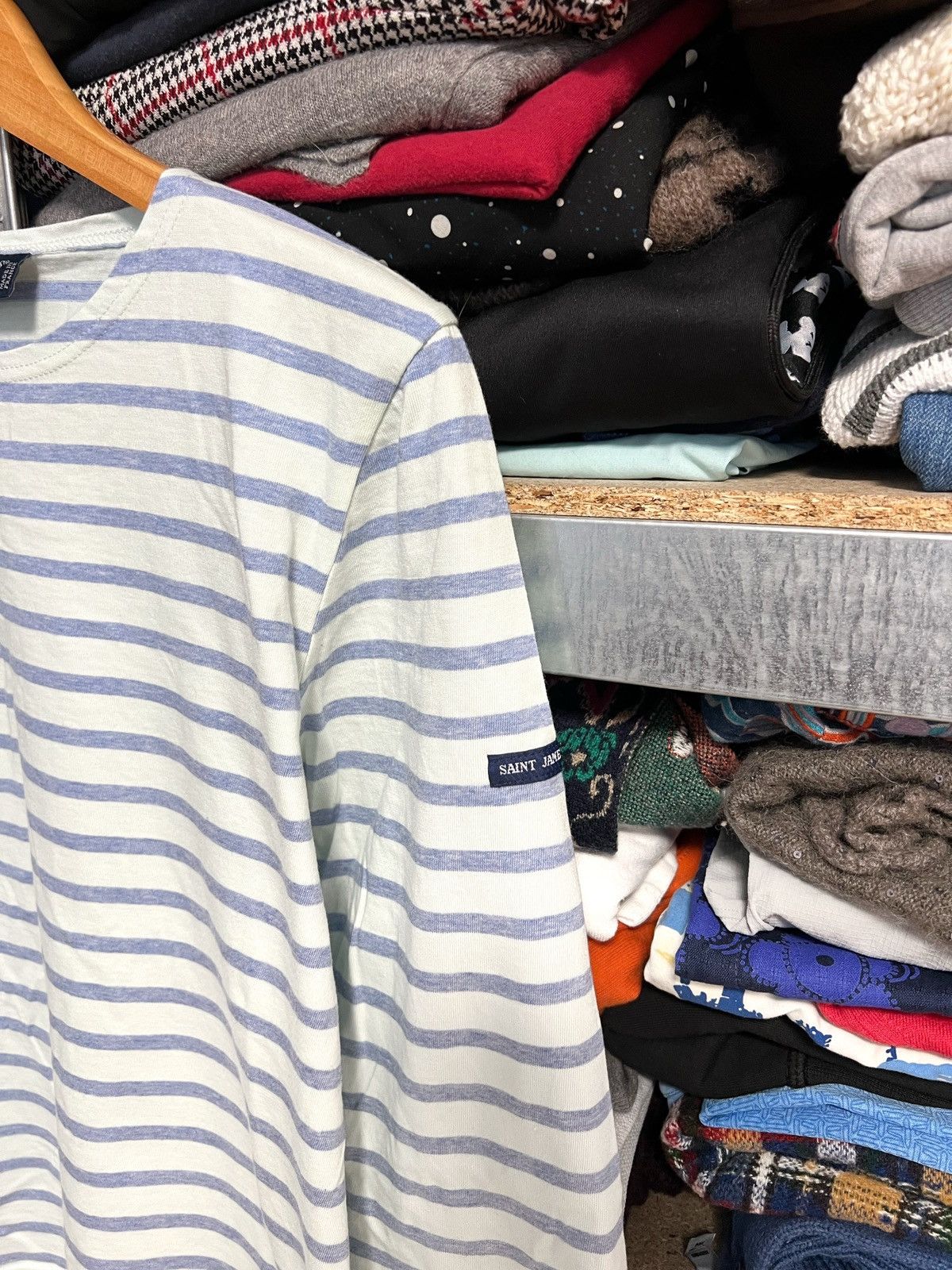 Saint James Asap Rocky Saint James Striped Long Sleeve Sweatshirt Sz M Size M / US 6-8 / IT 42-44 - 3 Thumbnail
