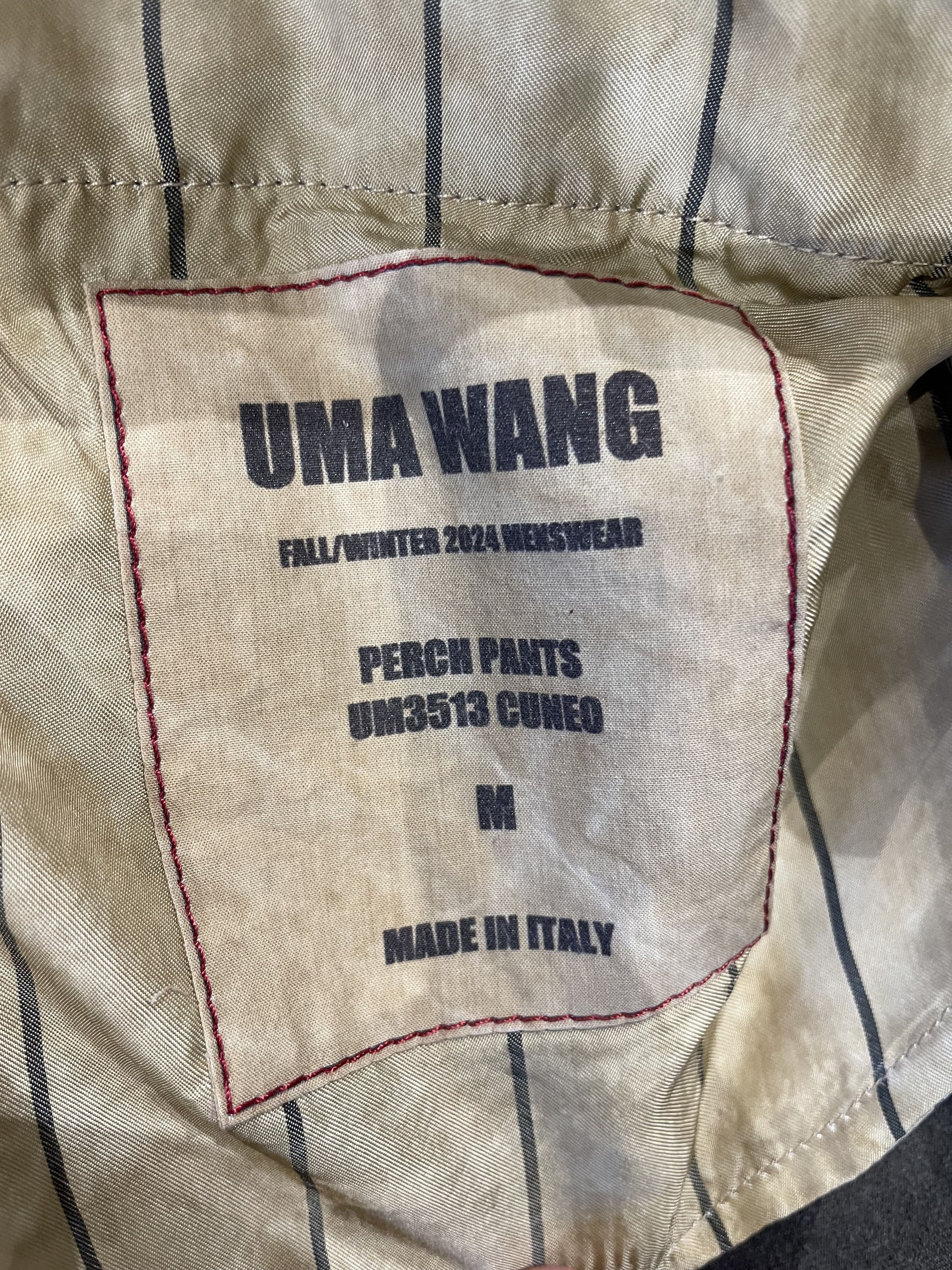 Uma Wang UMA WANG Gray Brown Striped Trousers Size US 31 - 8 Thumbnail