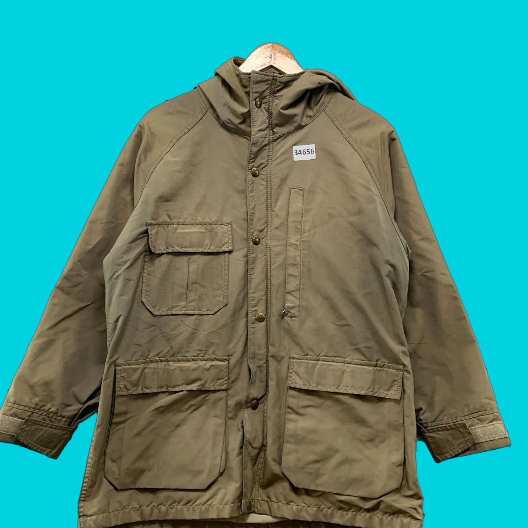 Vintage Vintage Woolrich Women's Coat Medium Brown Hooded Parka USA 22x28 Wool Lined Size M / US 6-8 / IT 42-44 - 1 Thumbnail
