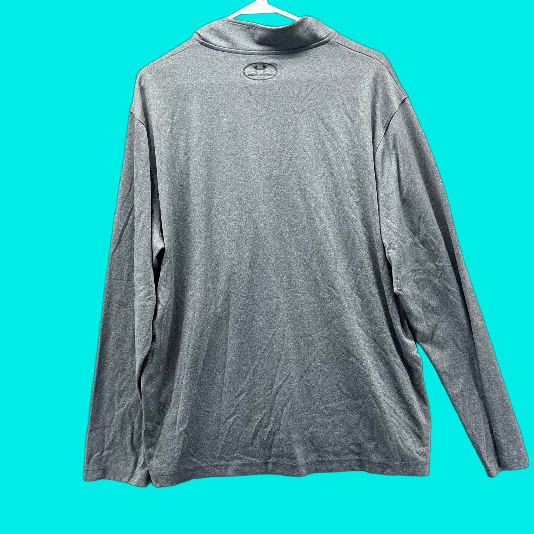 Under Armour Under Armour Shirt Mens 2XL Gray HeatGear 1/4 Zip Pullover Loose Fit Long Sleeve Mock Neck Athletic Gym Training Womens? Size US XXL / EU 58 / 5 - 1 Thumbnail
