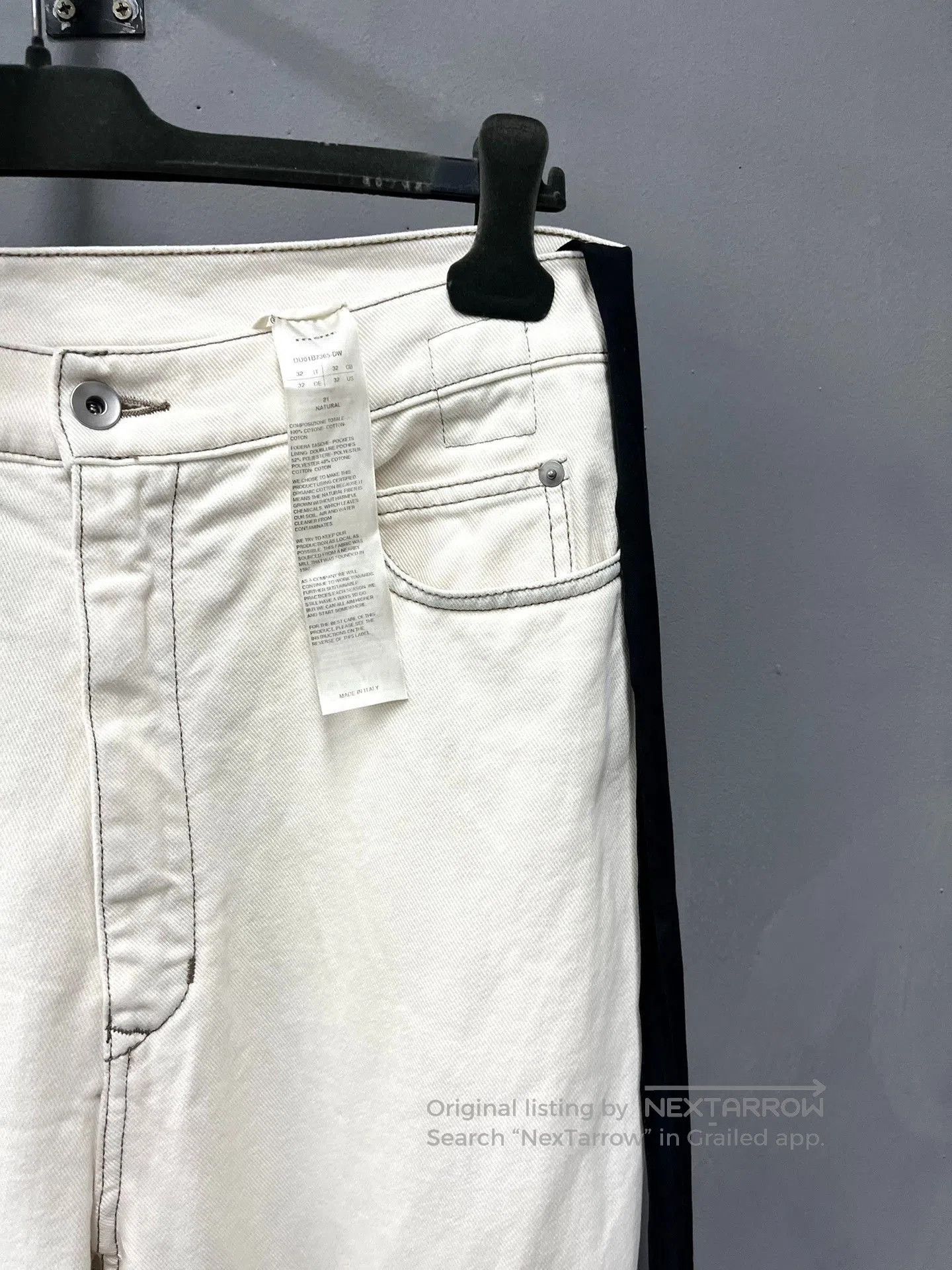 Rick Owens Rick Owens Bolan Bootcut White Jeans. Size US 32 / EU 48 - 3 Thumbnail