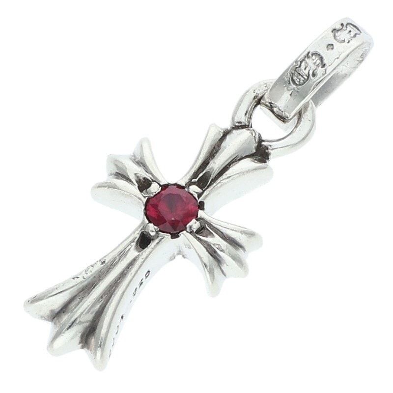 Chrome Hearts Chrome Hearts Silver Necklace with Ruby Charm Size ONE SIZE - 2 Thumbnail