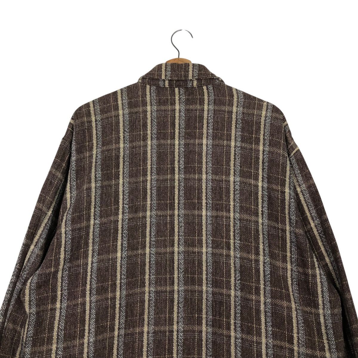 Japanese Brand 🔥VINTAGE CHORE JACKET WOOL ZIPPER VERRINE TARTAN DESIGN Size US L / EU 52-54 / 3 - 11 Thumbnail