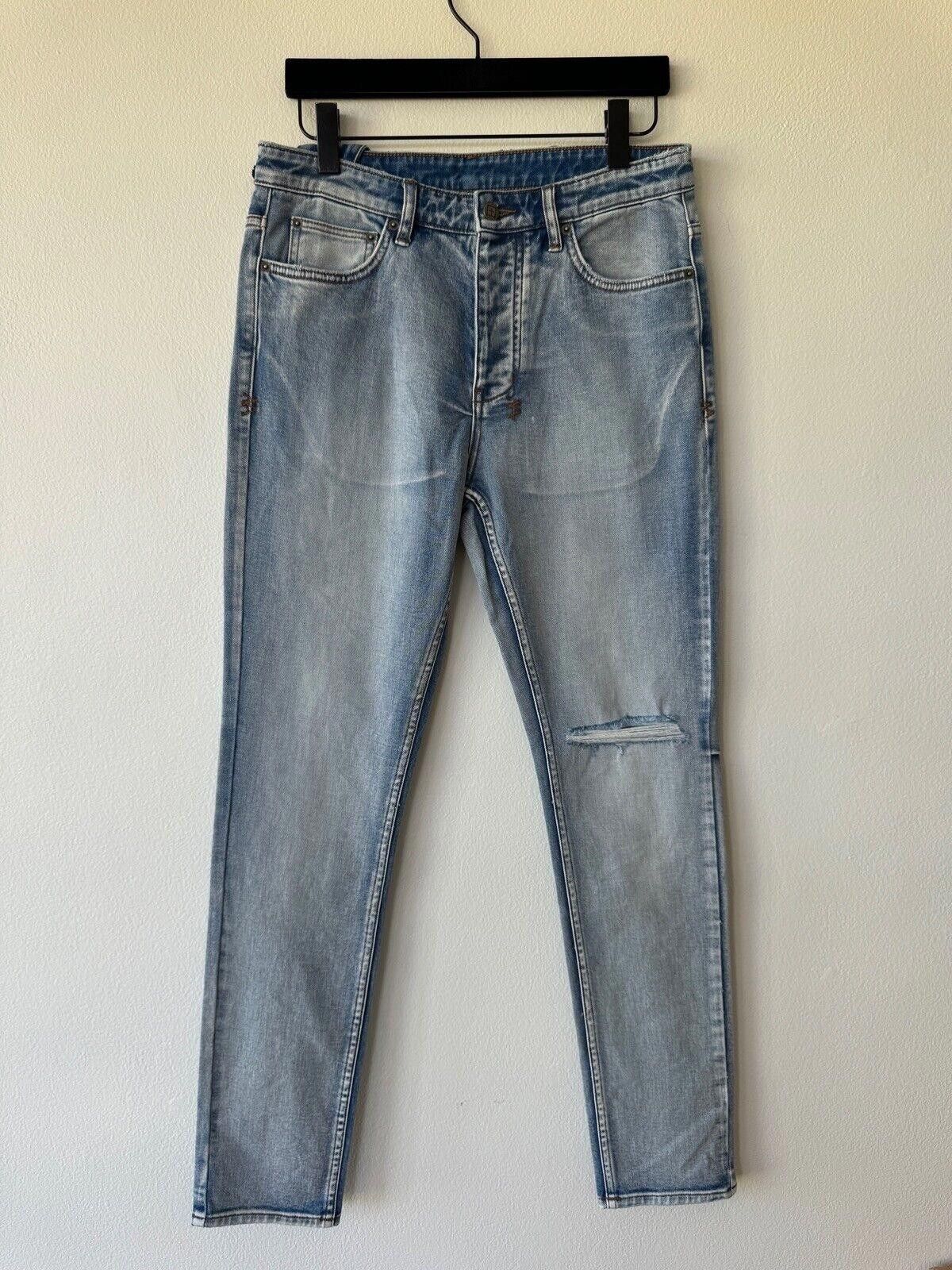 Ksubi new Ksubi mens denim jean chitch 32 light blue city high rip Size US 32 / EU 48 - 1 Thumbnail