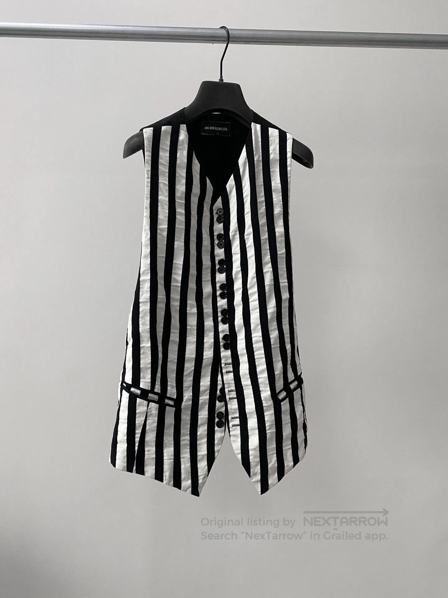 Ann Demeulemeester Ann Demeulemeester Pleated Double Strap Vest. Size US XS / EU 42 / 0 - 3 Thumbnail