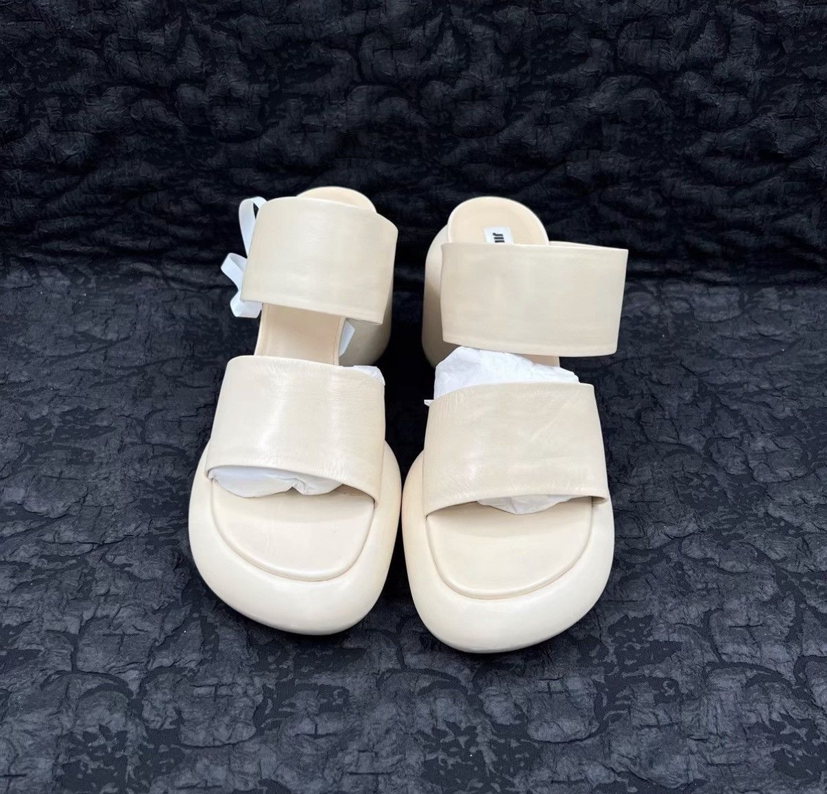 Jil Sander Jil Sander Milky White Platform High-Heel Sandals J41 Size US 7 / IT 37 - 2 Thumbnail