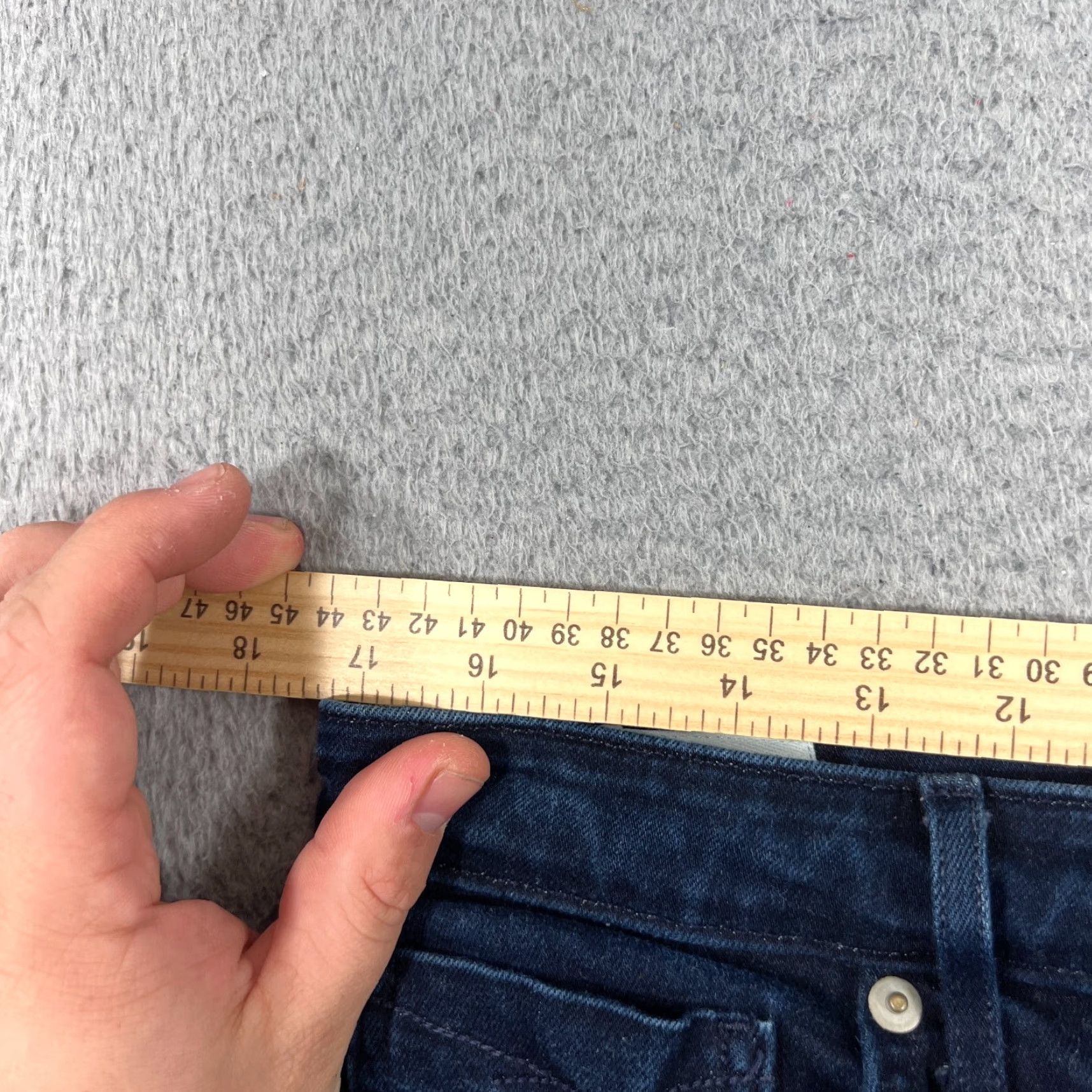 Vintage Revtown Jeans Women's 33 Regular High Rise Skinny Blue Stretch Denim Size 24" / US 00 / IT 34 - 5 Thumbnail
