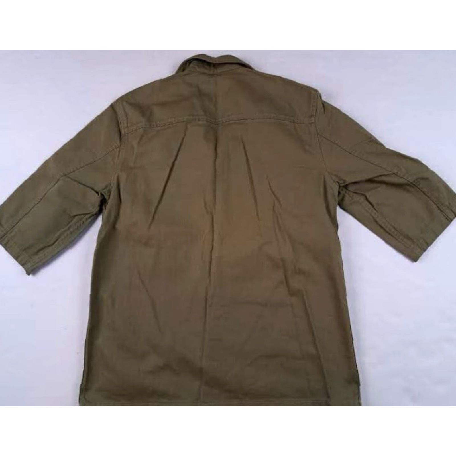 Vintage Arizona Jeans Shirt Button-Up Men Medium Tan Brown Cotton Canvas Short Sleeve Button-Up 29in Long All Seasons Outdoors Pockets Regular Size M Size US M / EU 48-50 / 2 - 5 Thumbnail